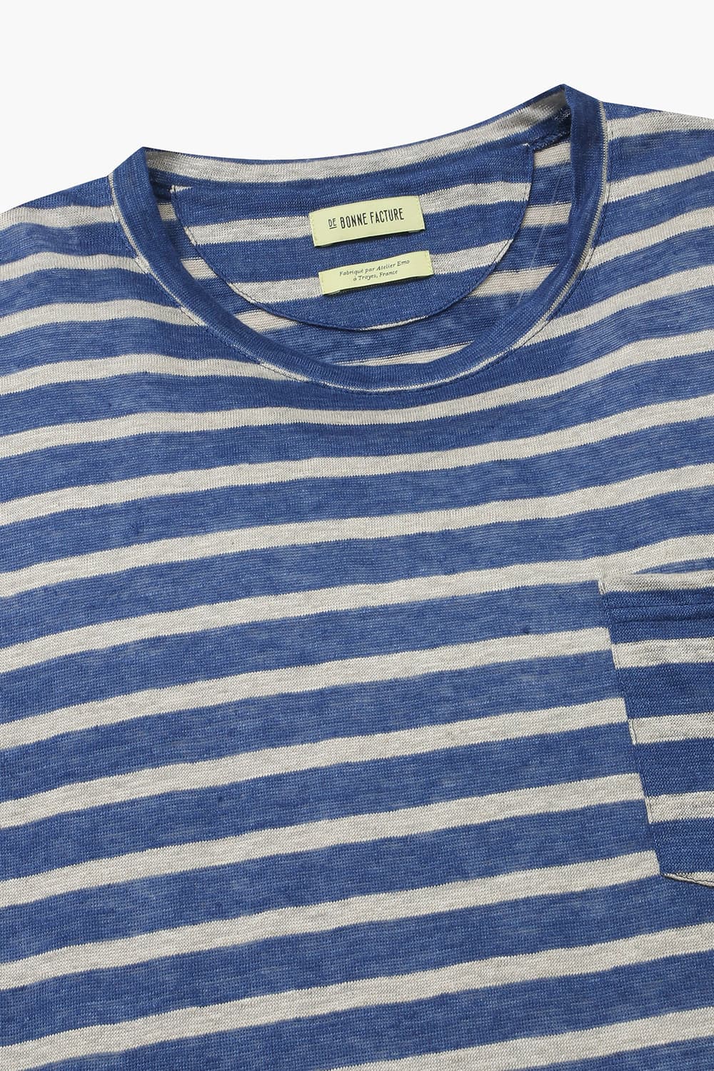 코튼 스트라이프 포켓 오버사이즈 반소매 티셔츠 TS21 JAP BST