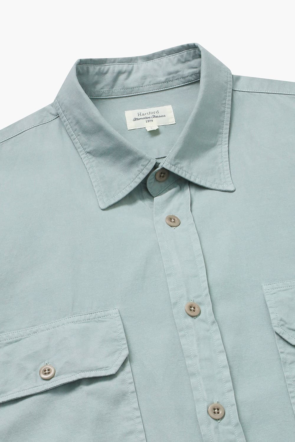 PLAY 린넨 혼방 버튼 다운 투 포켓 셔츠 BB08005 75