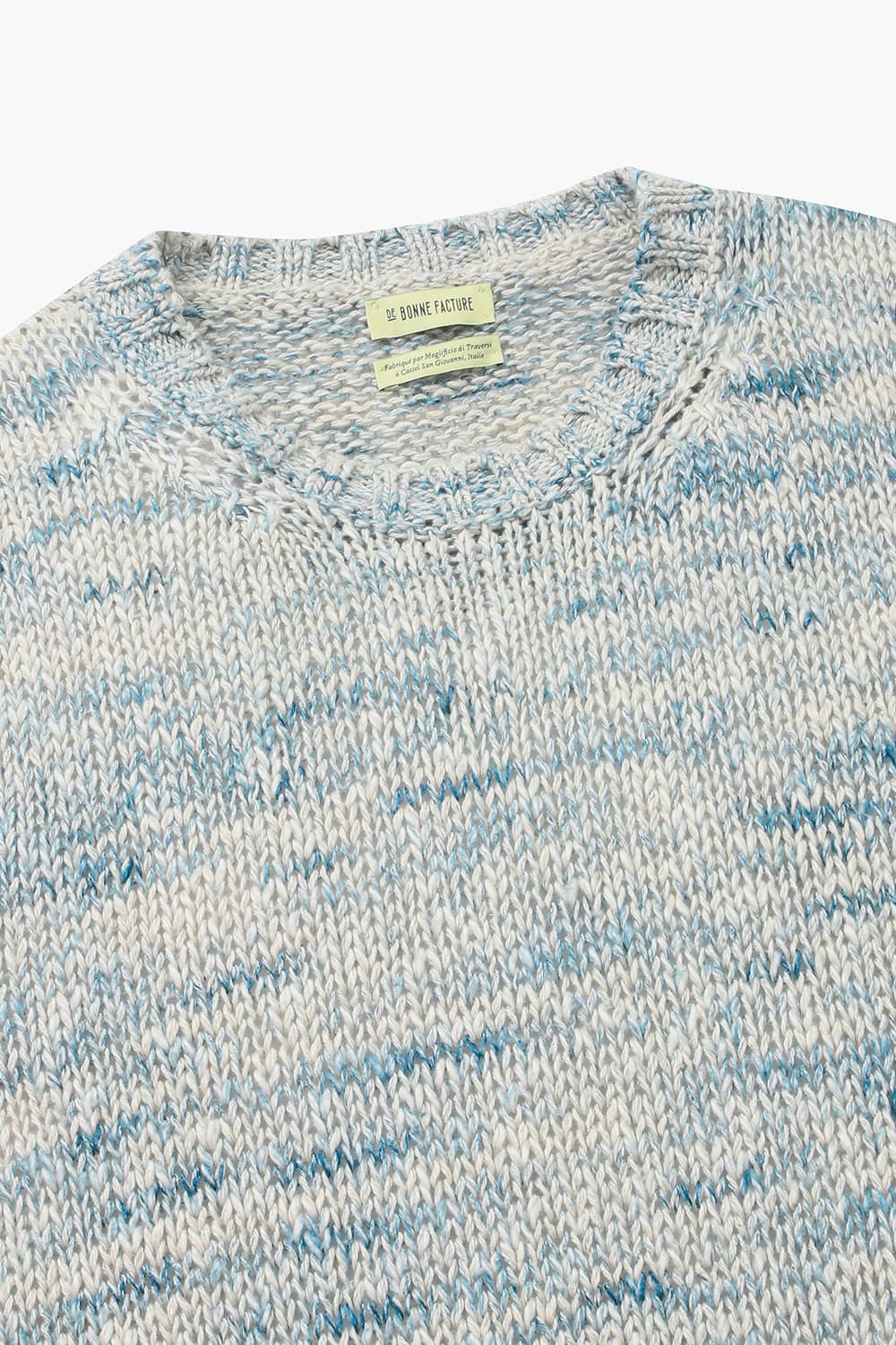 CREW NECK 린넨믹스 스웨터 QE4SMDBKN003Q62