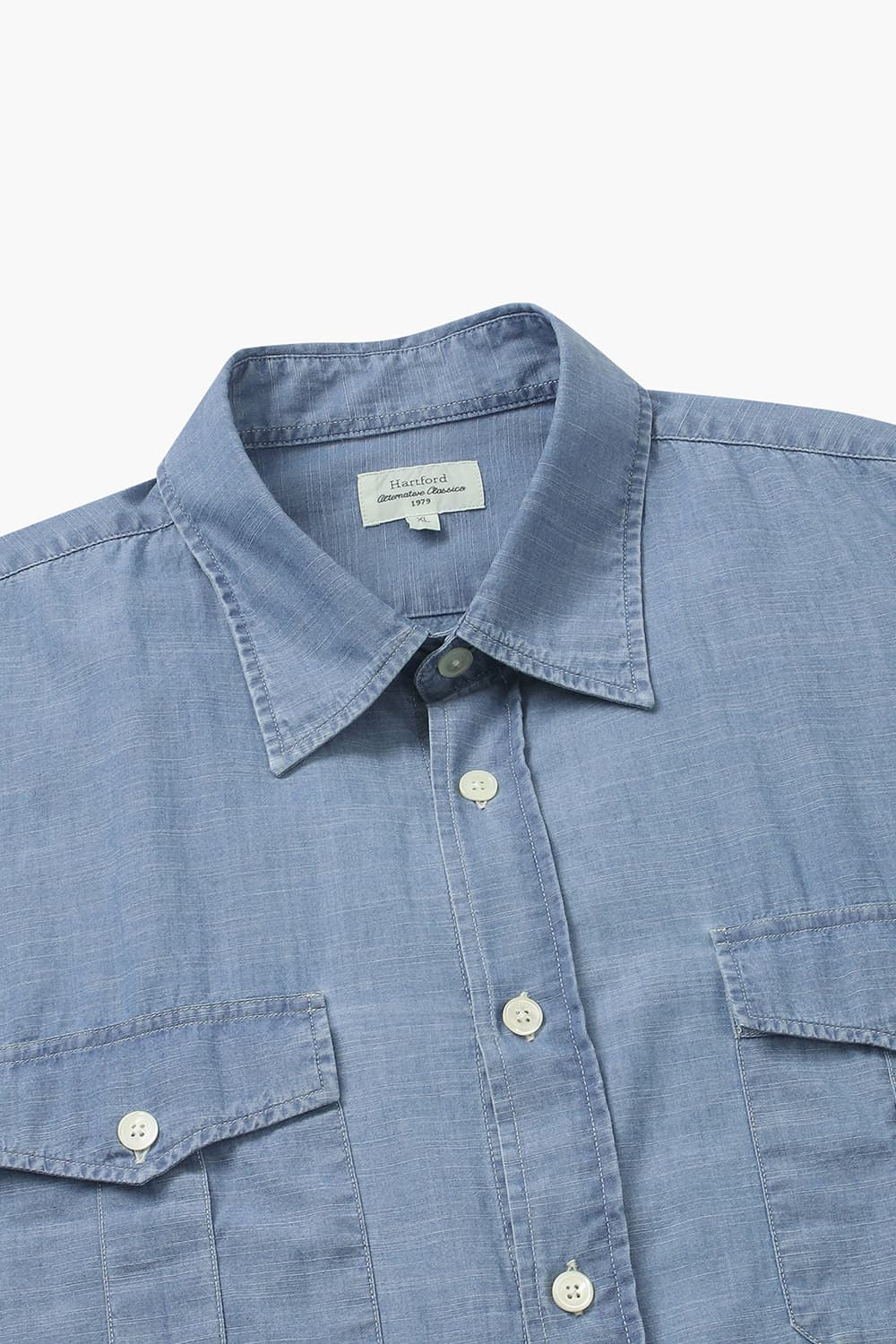 면 100 PATROL 셔츠 블루 QE4SMHTSH003Q62