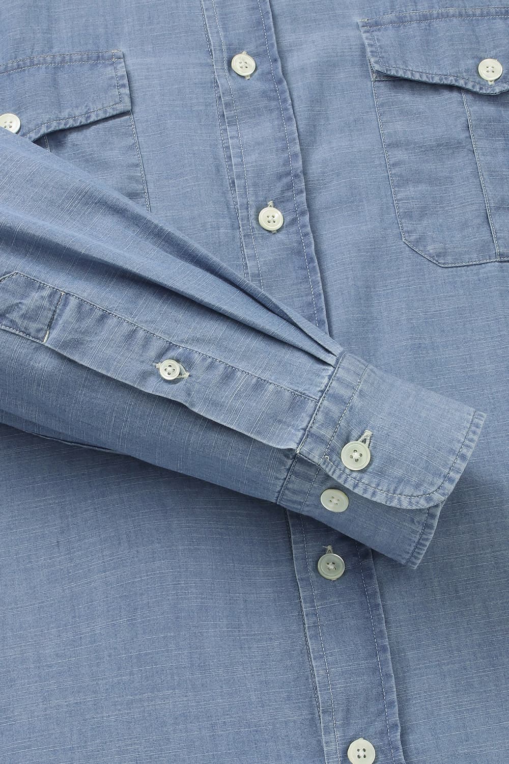 면 100 PATROL 셔츠 블루 QE4SMHTSH003Q62