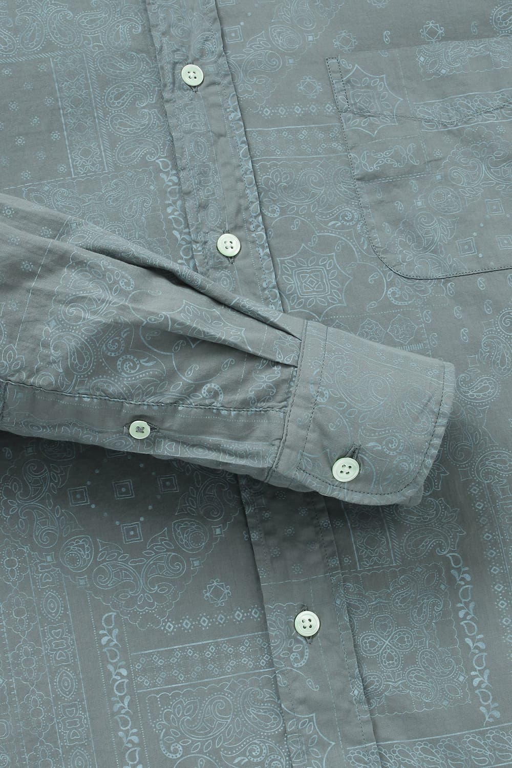 면 100 PITT PAT 셔츠 그린 QE4SMHTSH006Q77