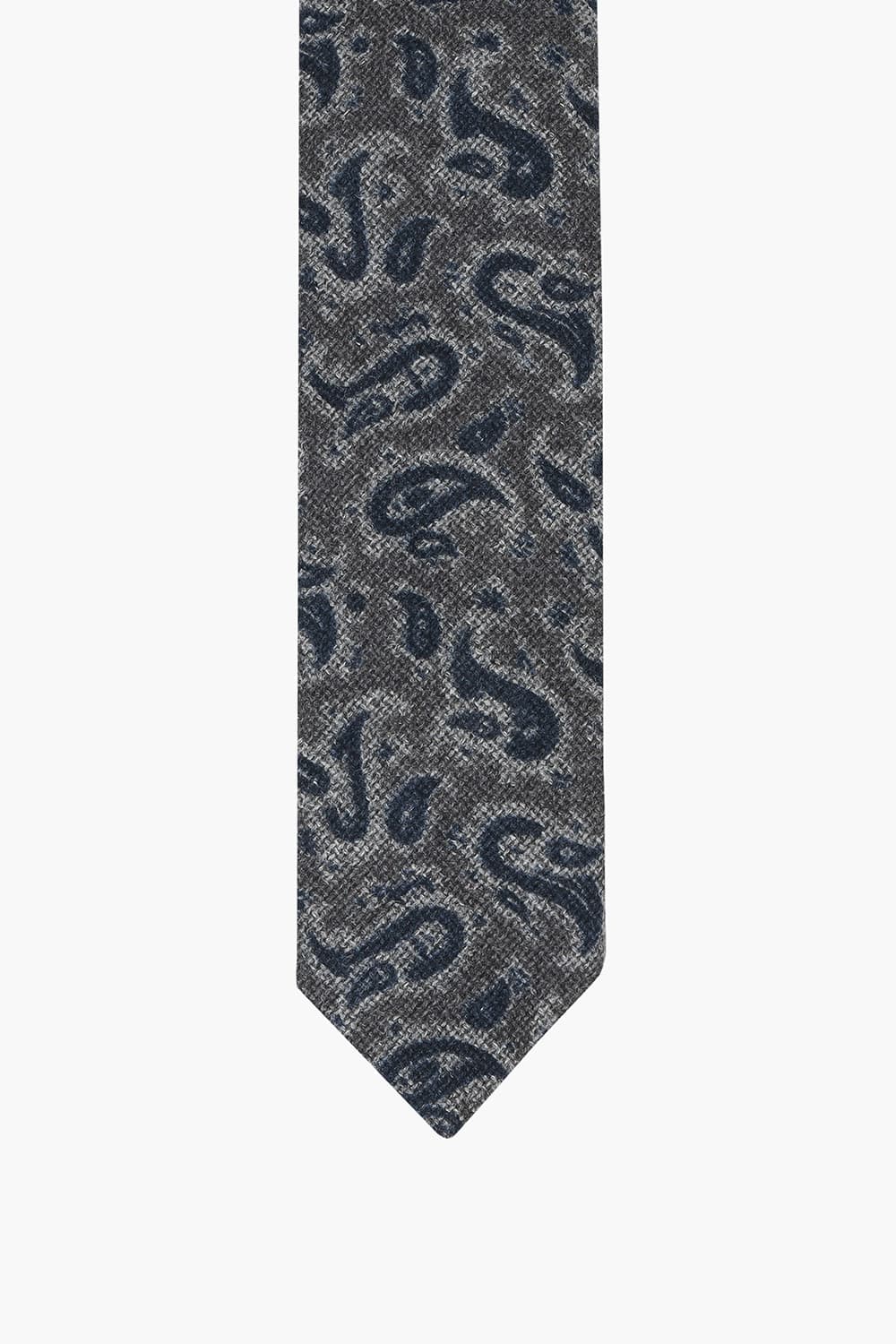 그레이 울 실크 믹스 넥타이 RD8FMBBTI107R95