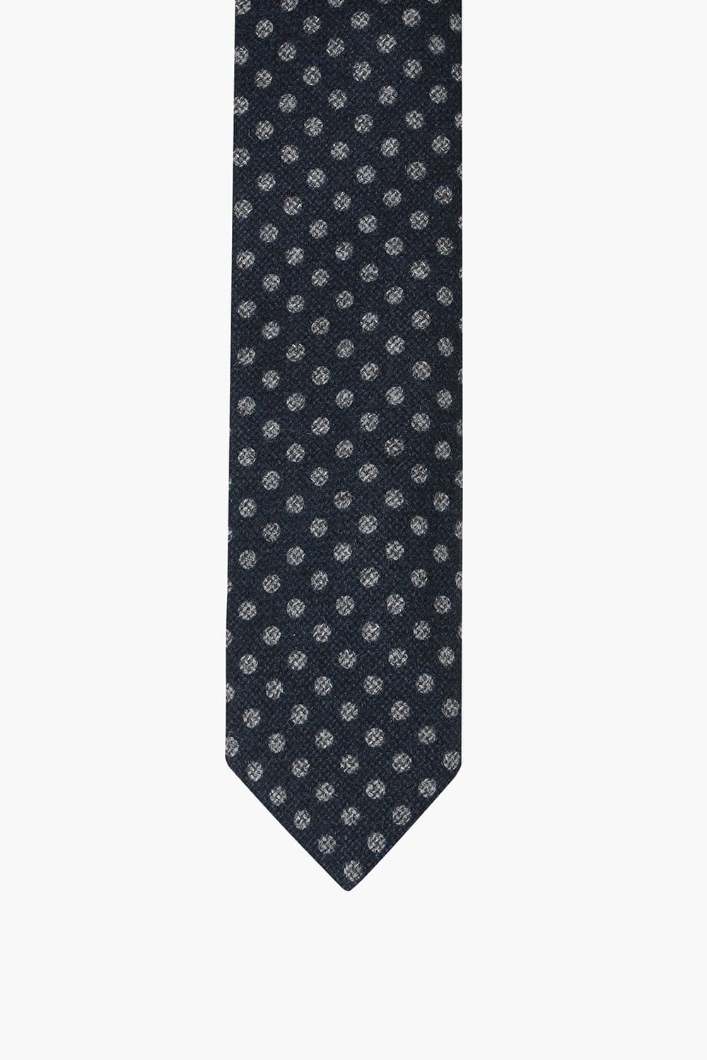 네이비 울 실크 믹스 넥타이 RD8FMBBTI105R65