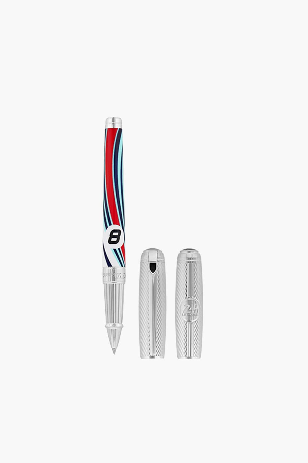 르망 24시 라인D 수성펜 멀티화이트 + 가죽케이스(블루) CQ410006L