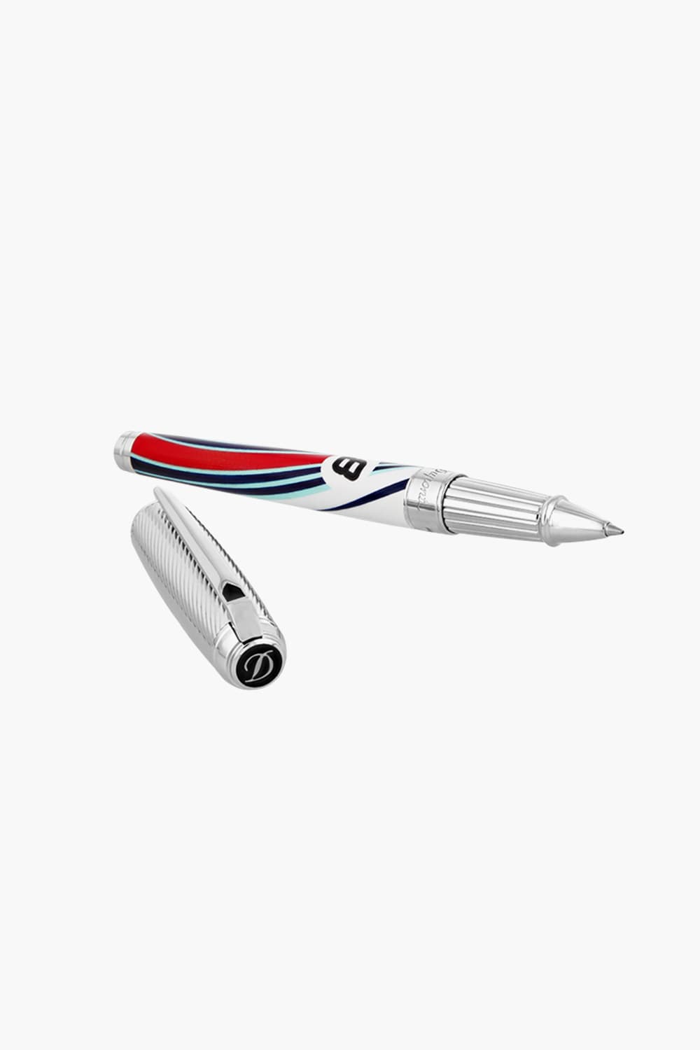 르망 24시 라인D 수성펜 멀티화이트 + 가죽케이스(블루) CQ410006L