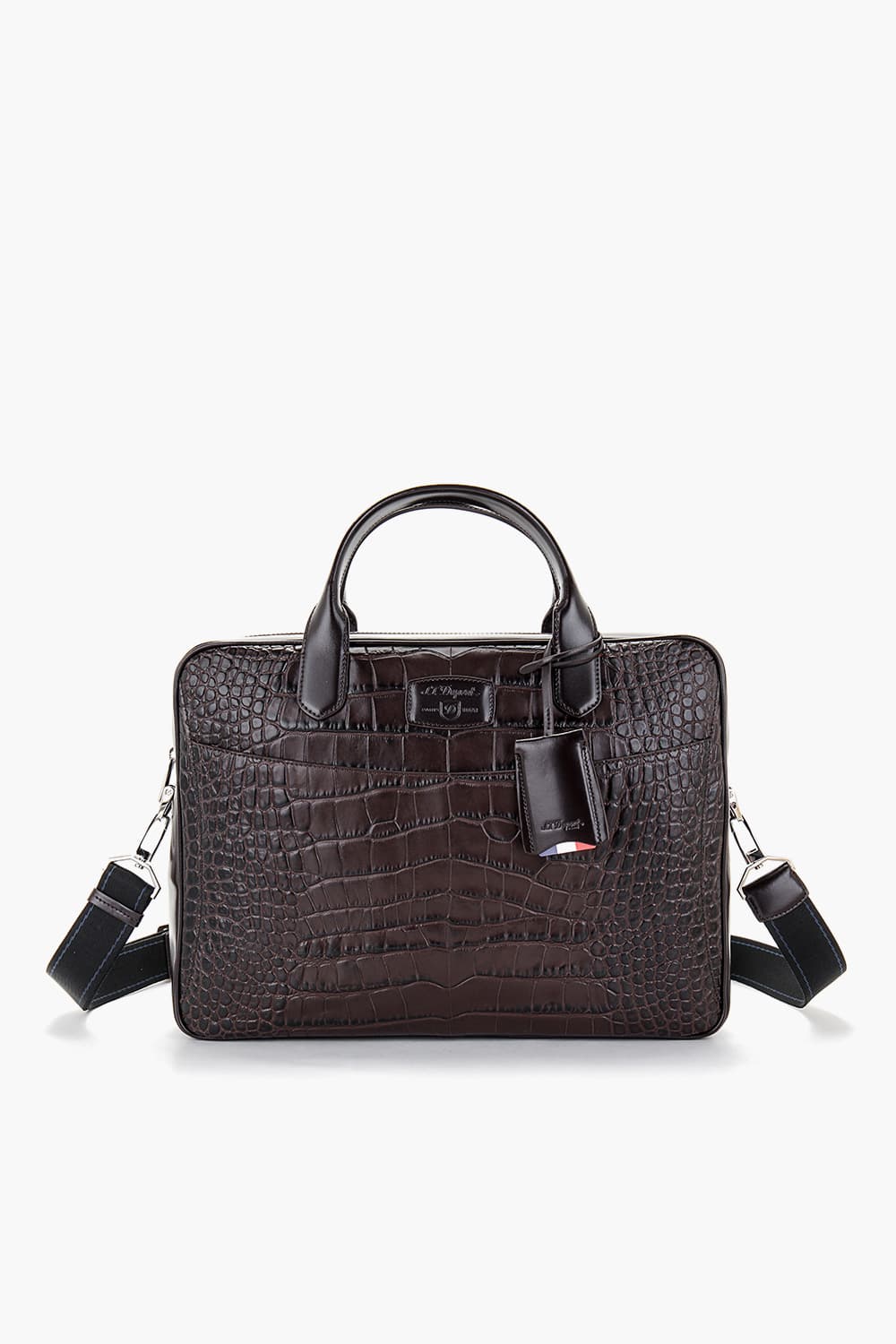 라인D 크로코 댄디 도큐먼트홀더 브라운 CG181163Z