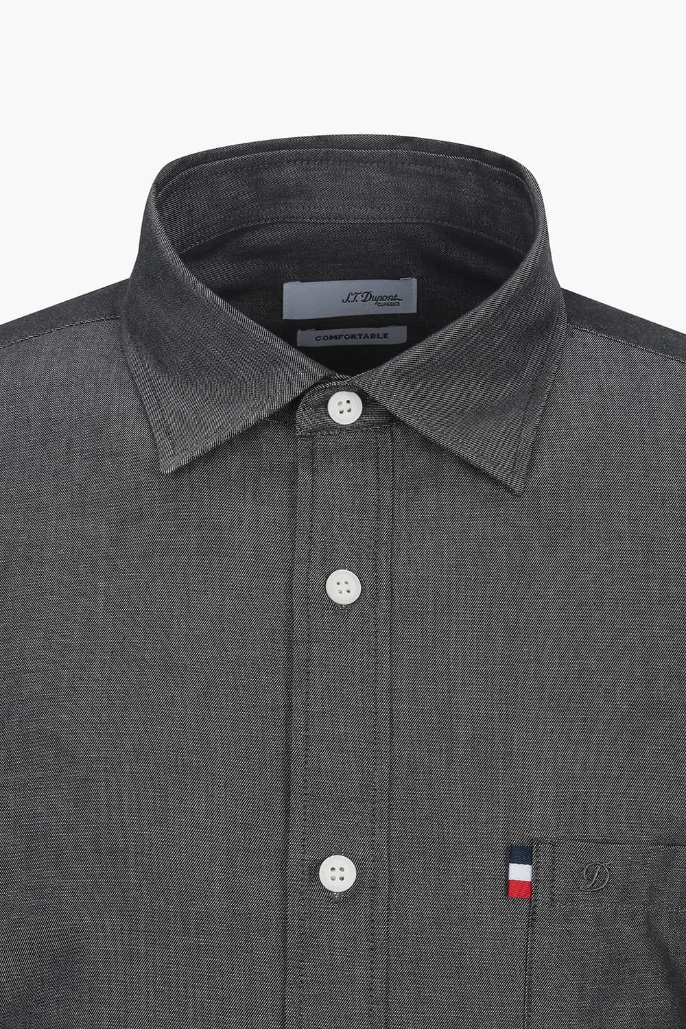 데님라이크 포켓 트리콜로르 956 뉴 캐주얼 셔츠 그레이 SE4SM22LS956SGY