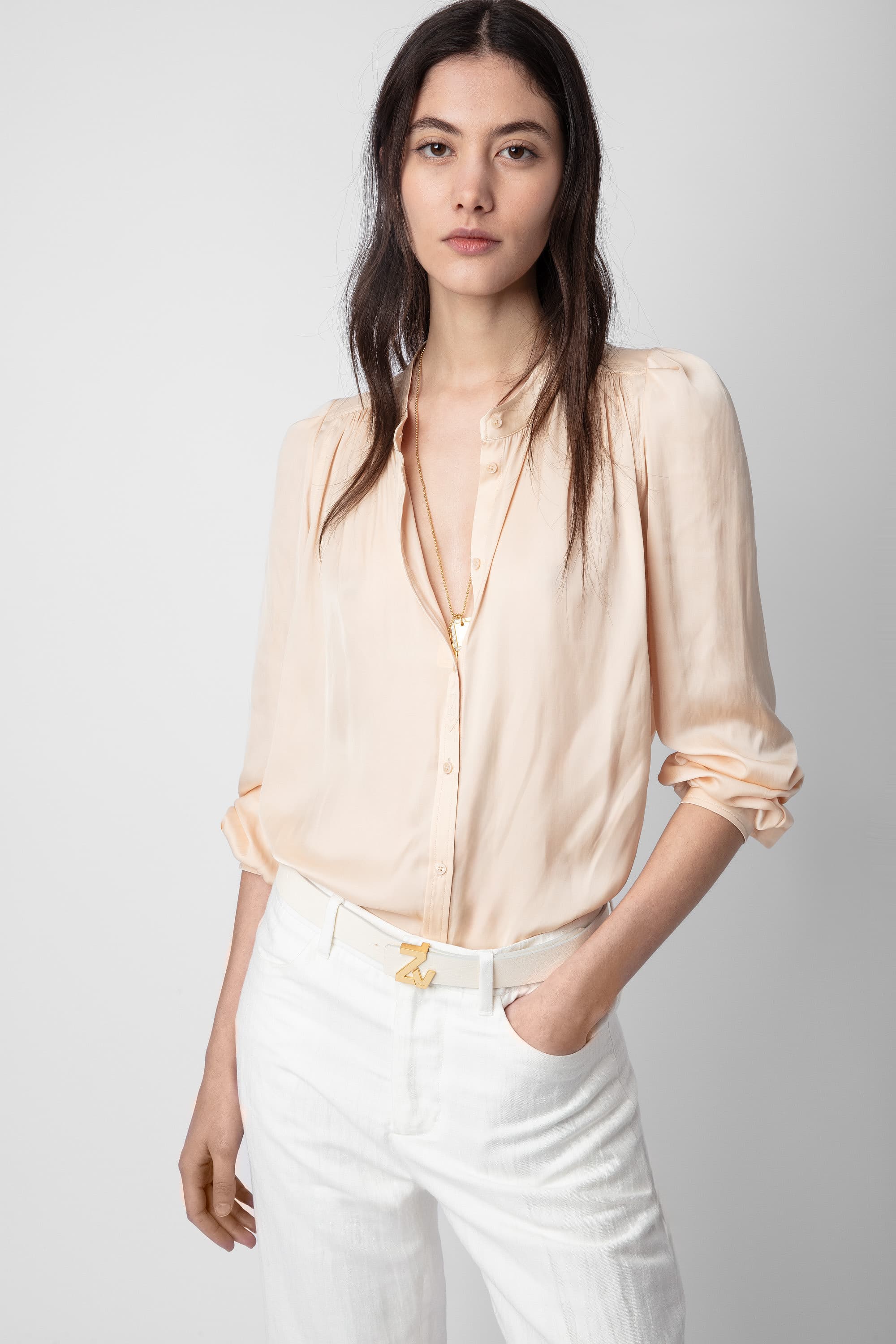 Tchin Satin Blouse