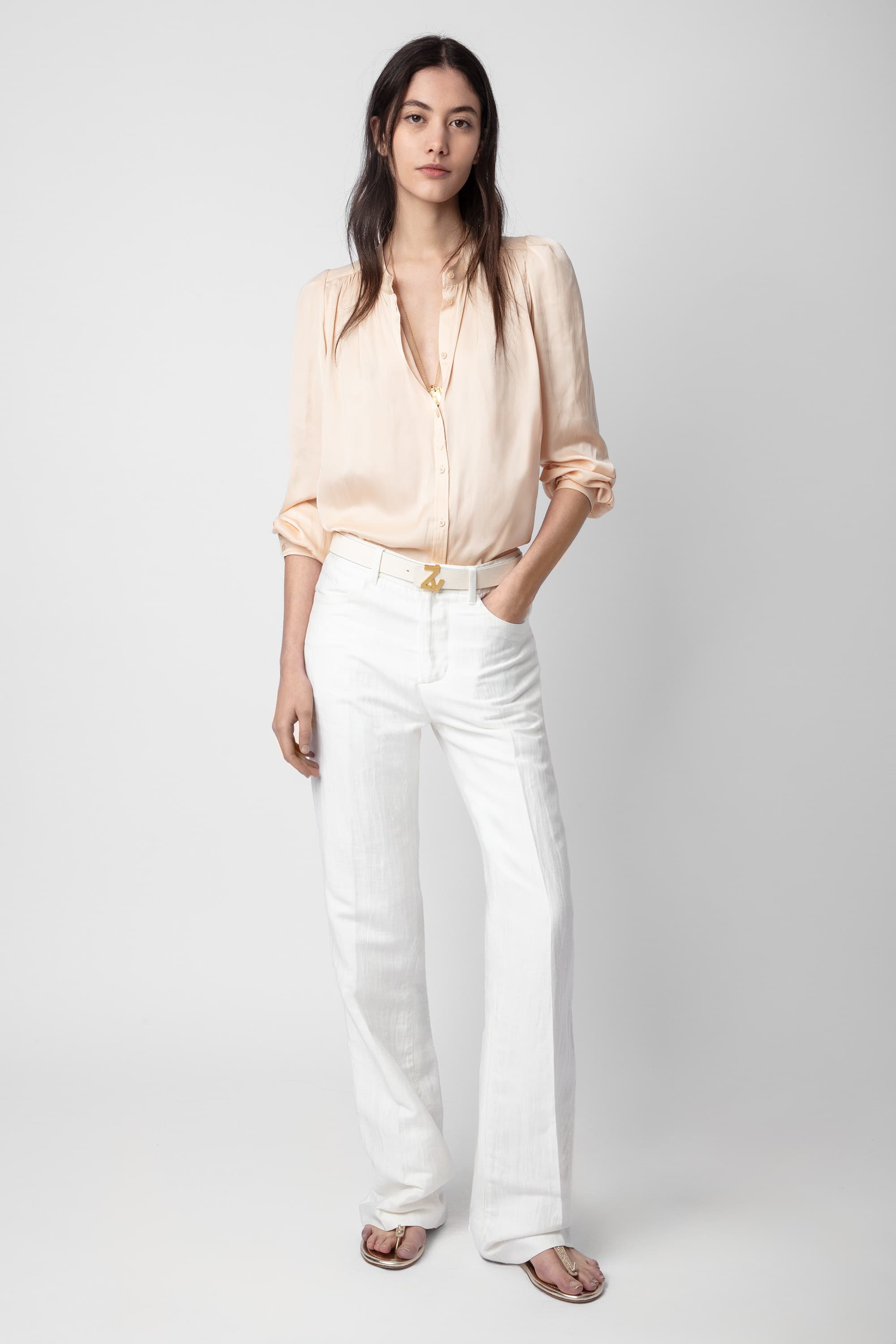 Tchin Satin Blouse