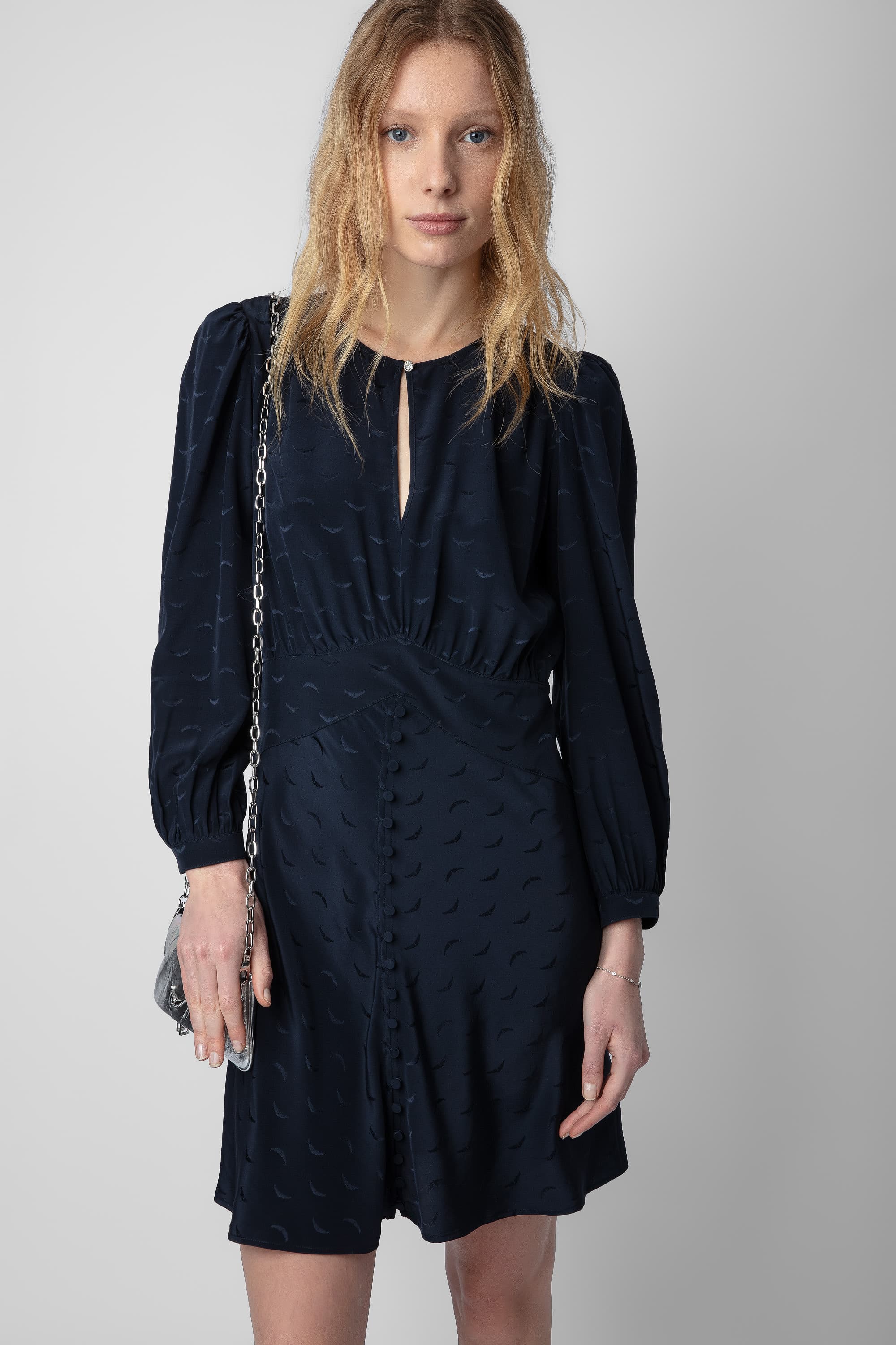 Rhodri Silk Jacquard Dress