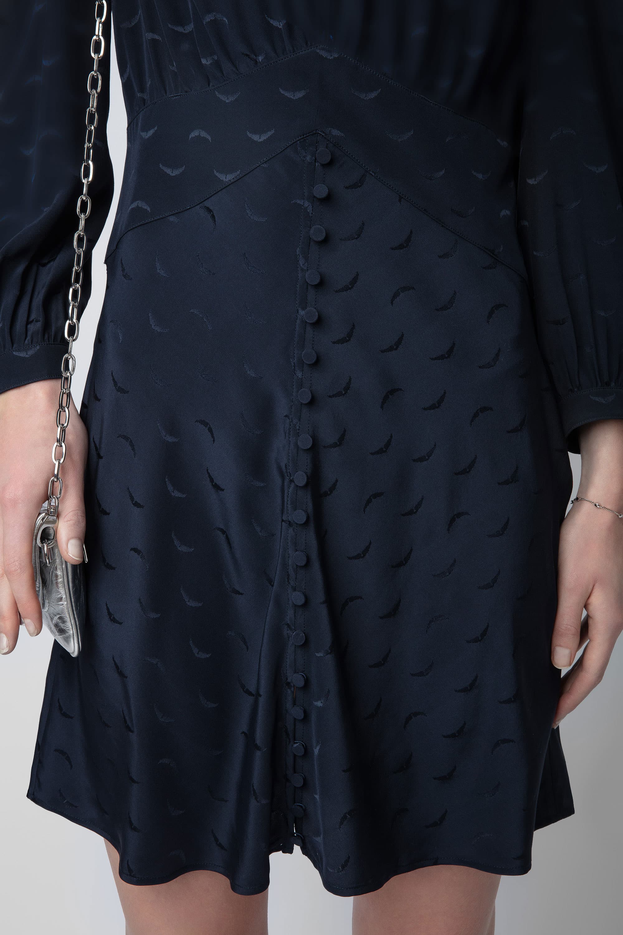 Rhodri Silk Jacquard Dress