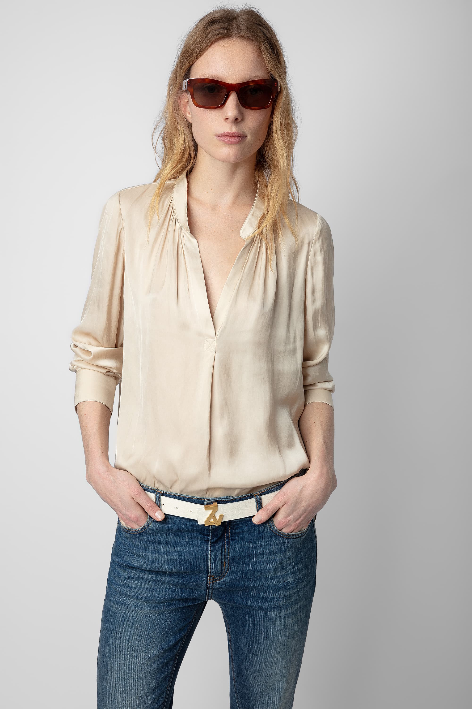 Tink Satin Blouse