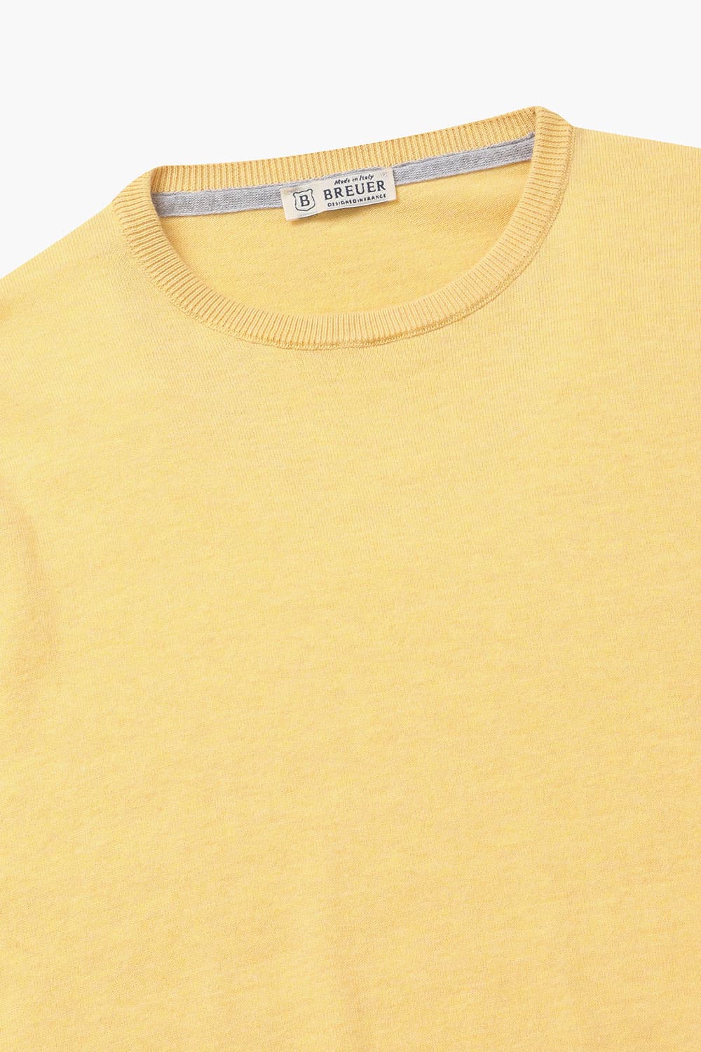 코튼 솔리드 라운드 니트 옐로우 RE4SMBAKN101R25