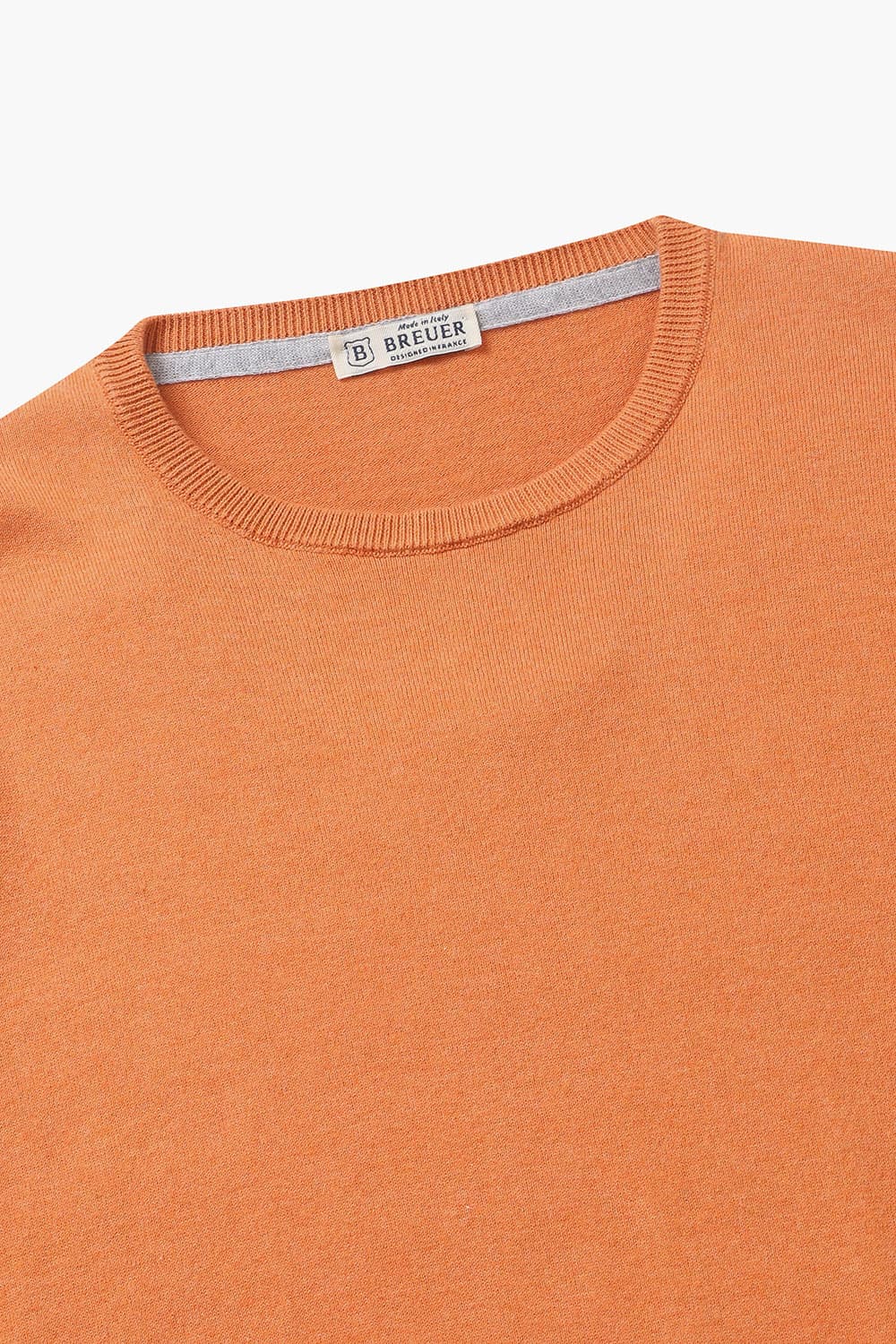 코튼 솔리드 라운드 니트 오렌지 RE4SMBAKN101R40