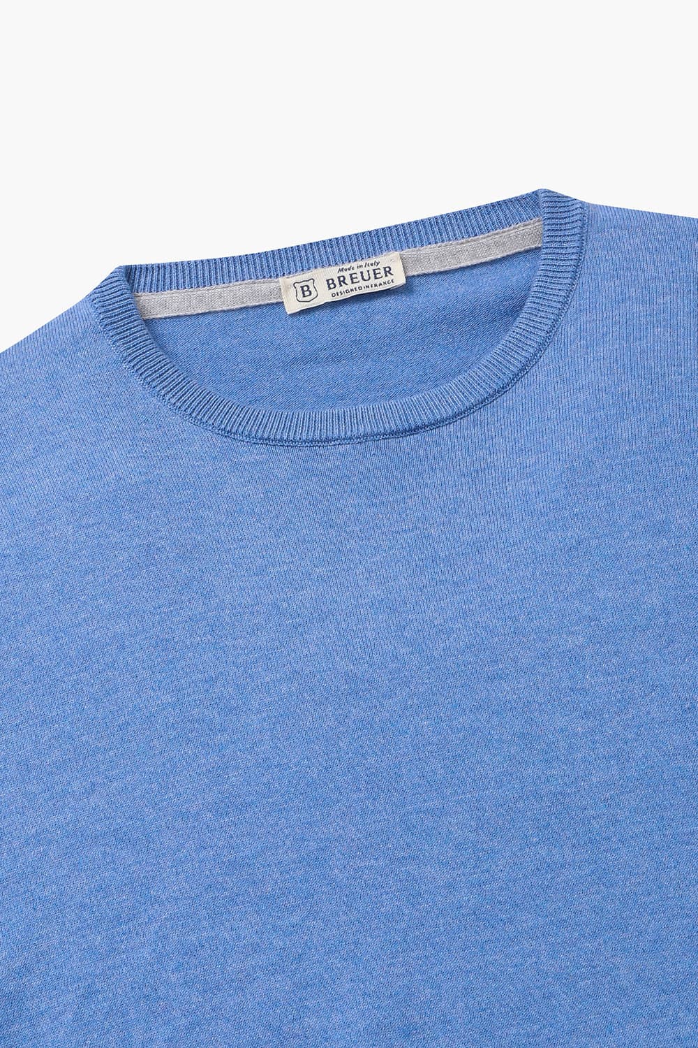 코튼 솔리드 라운드 니트 라이트블루 RE4SMBAKN101R62