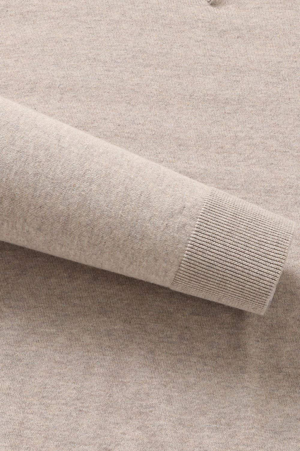 코튼 솔리드 폴로 니트 라이트브라운 RE4SMBAKN102R80