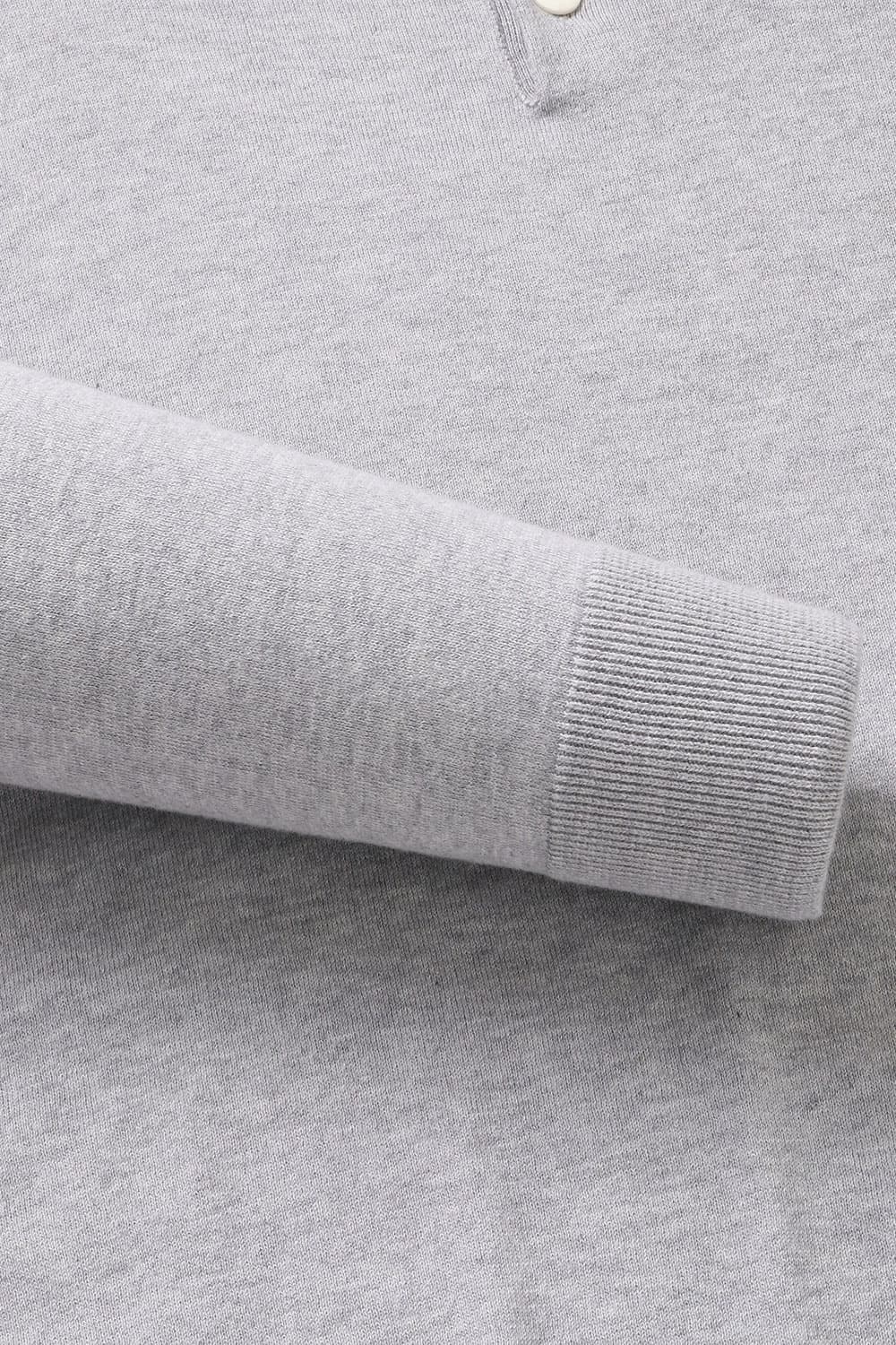 코튼 솔리드 폴로 니트 그레이 RE4SMBAKN102R92