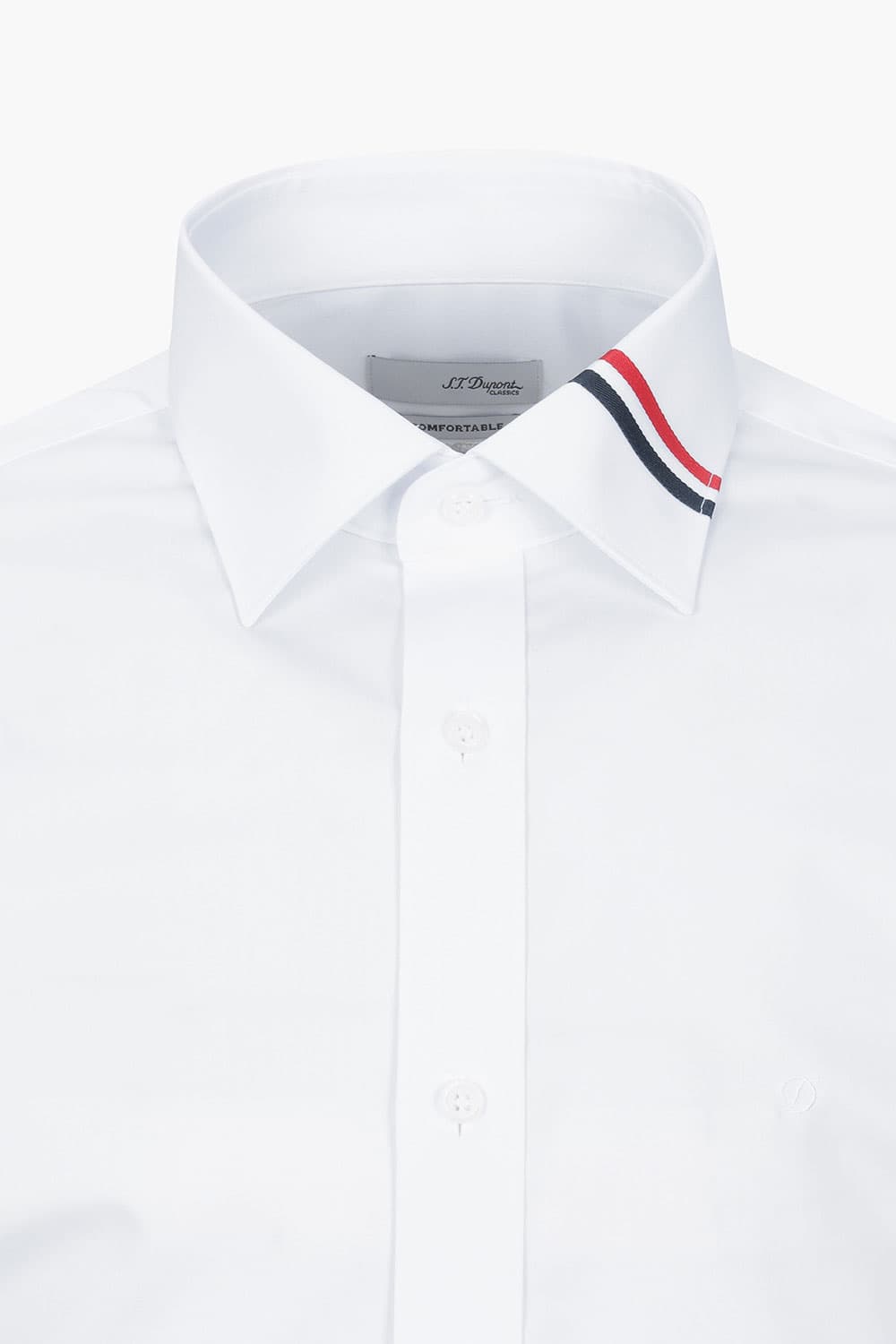 카라 트리콜로르 953 컴포터블 셔츠 화이트 SE4SM22LS953SWH