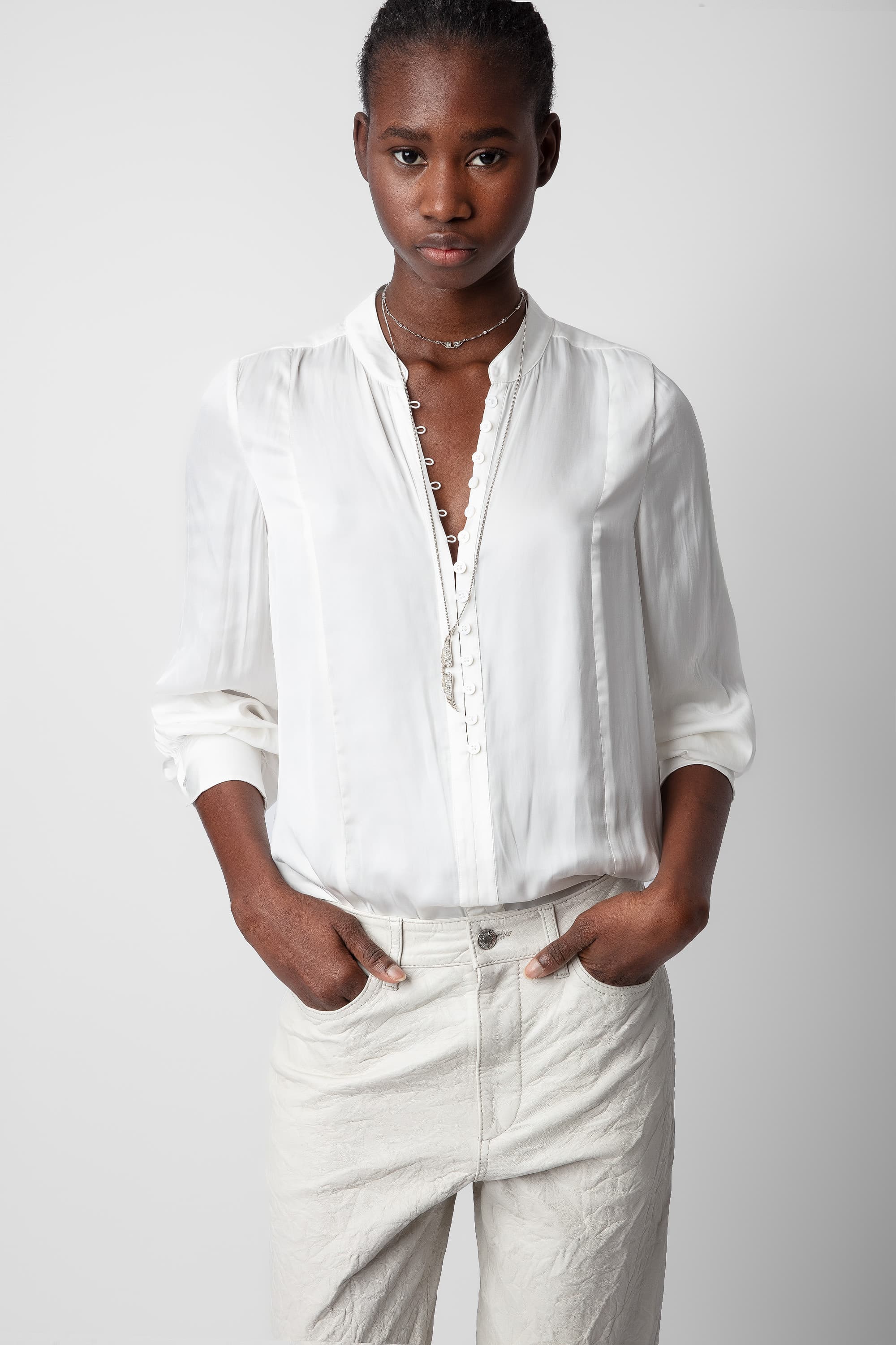 Twina Satin Blouse