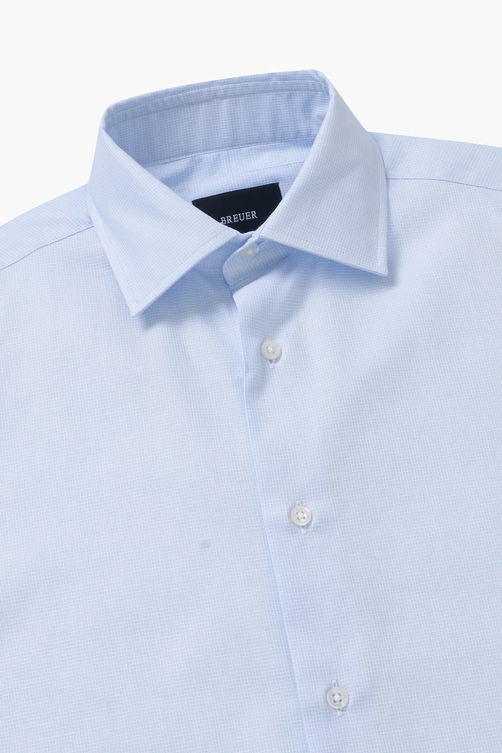 코튼 솔리드 도비 셔츠 블루 RE4SMBASH805R62