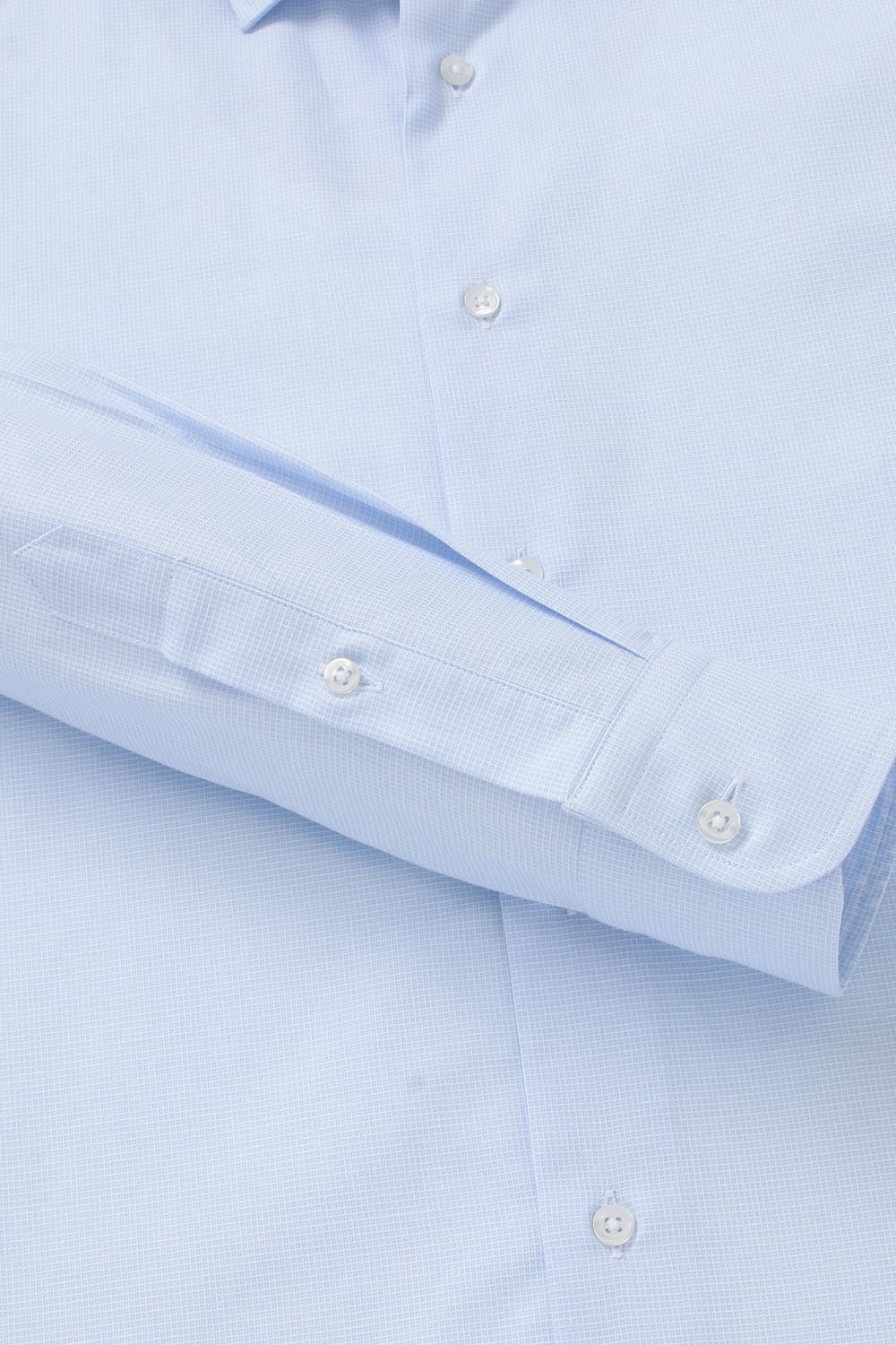 코튼 솔리드 도비 셔츠 블루 RE4SMBASH805R62