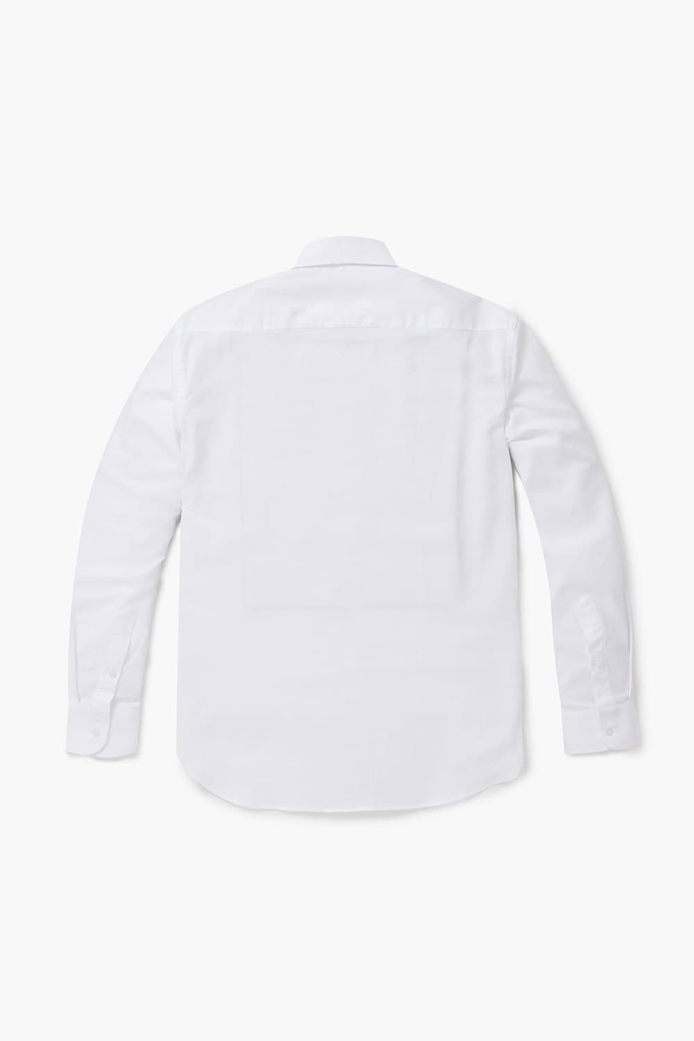 코튼 솔리드 도비 셔츠 화이트 RE4SMBASH802R01