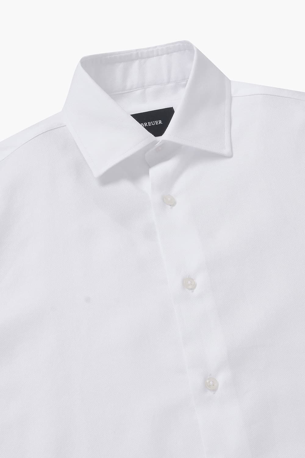 코튼 솔리드 도비 셔츠 화이트 RE4SMBASH802R01