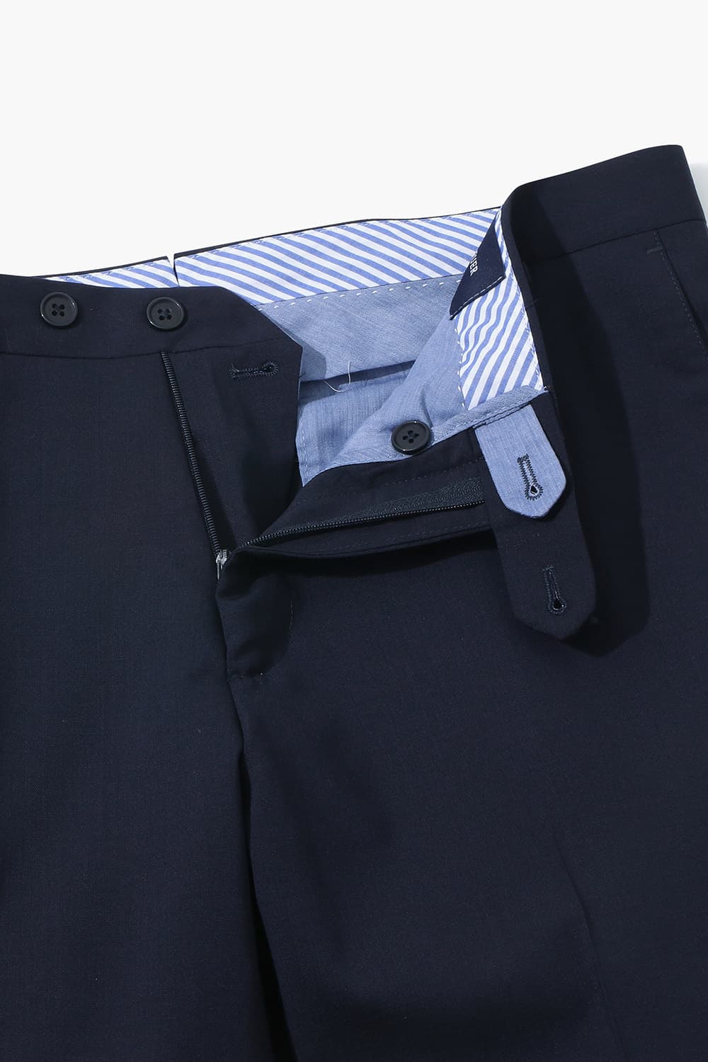 울 솔리드 레귤러팬츠 네이비 RE4SMBAPT801R66