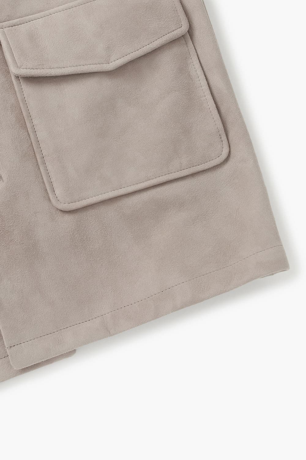 램스킨 스웨이드 오버재킷 베이지 RE4SMBAOT801R15