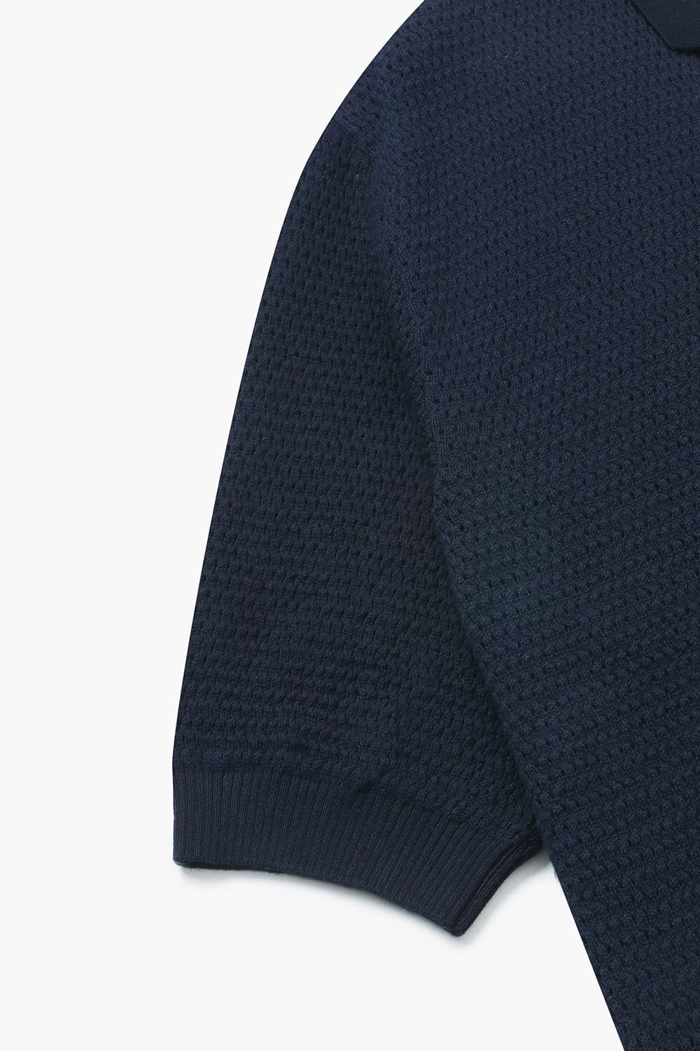 HONEYCOMB 코튼 폴로 반소매 니트 MA40 ORGANIC NAV