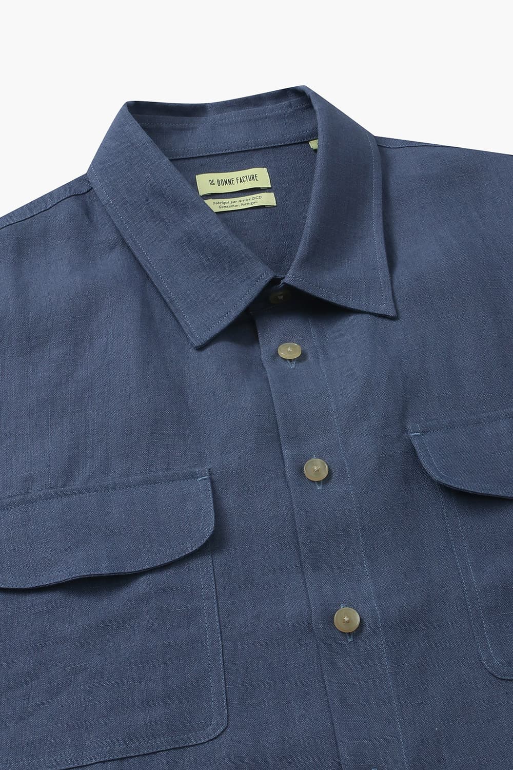 린넨 투 포켓 오버사이즈 셔츠 CH32 BELGIAN PAB