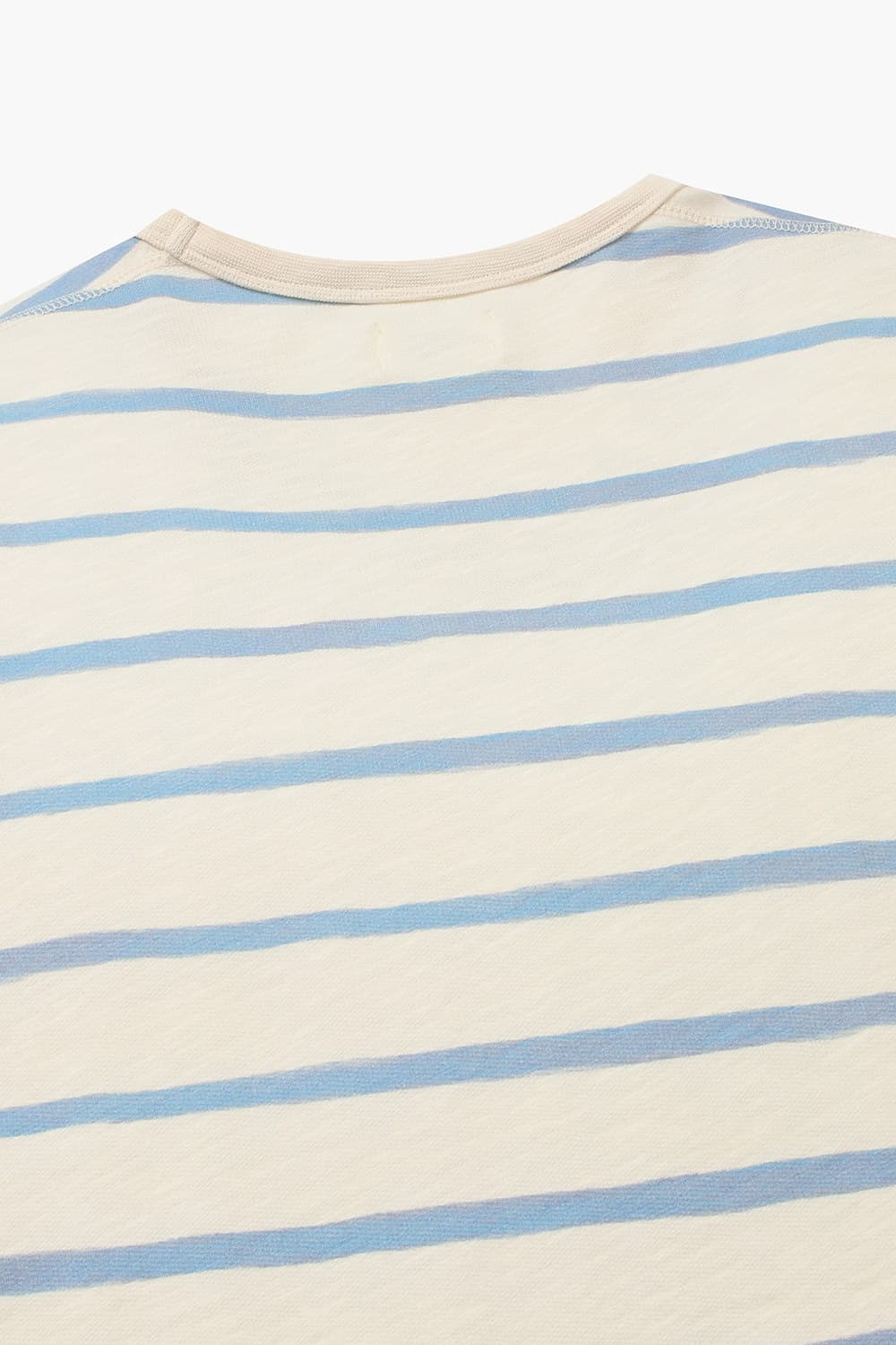 코튼 스트라이프 포켓 크루넥 반소매 티셔츠 BB81306 01