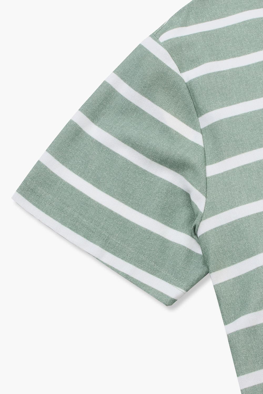 코튼 스트라이프 크루넥 반소매 티셔츠 65012P462207