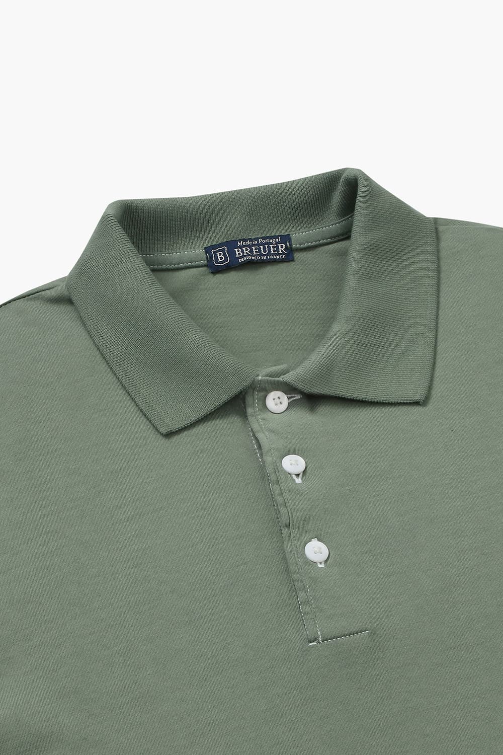 코튼 버튼 다운 반소매 티셔츠 69169BP462502