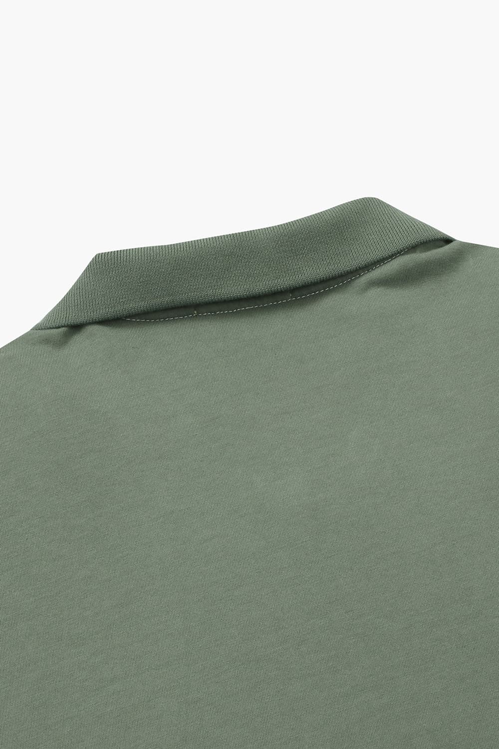 코튼 버튼 다운 반소매 티셔츠 69169BP462502