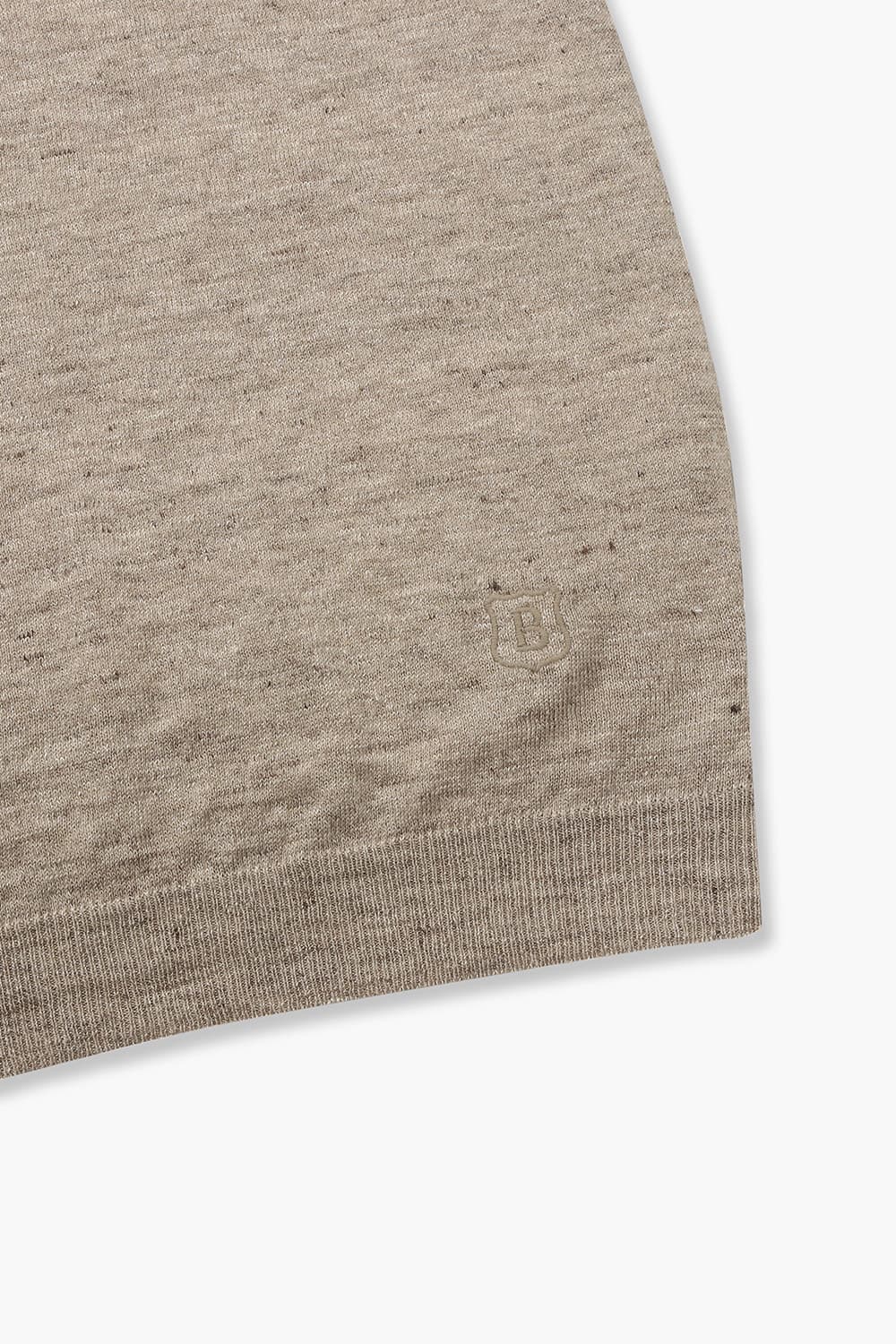 린넨 폴로 반소매 니트 BML022P452405