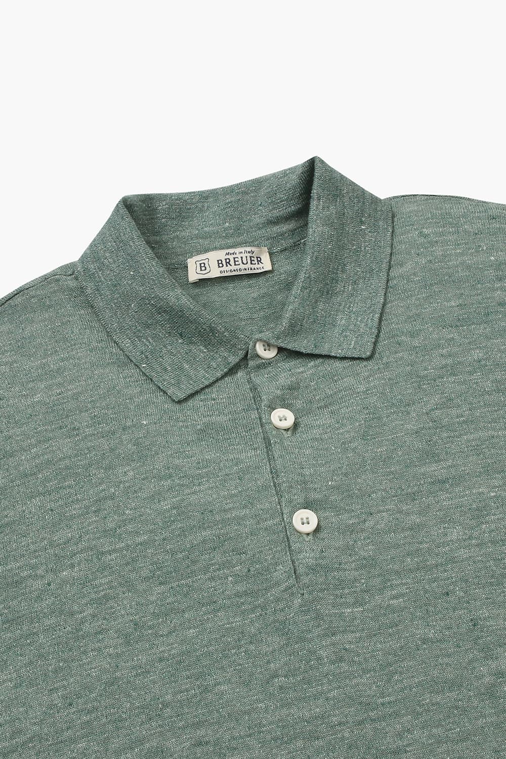 린넨 폴로 반소매 니트 BML022P452404