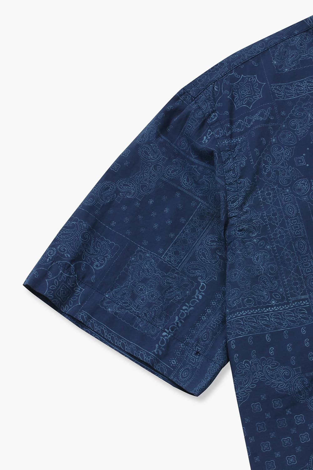 코튼 웨스턴 패턴 테일러드 카라 반소매 셔츠 BB04038 59