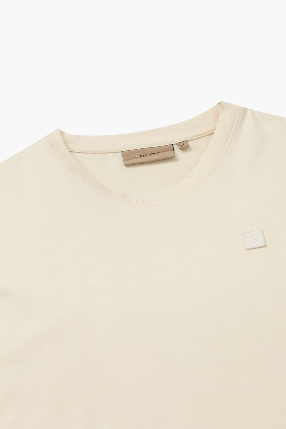 THOMAS 코튼 엠브로이더리 패치 반소매 티셔츠 234 025 07 0006OWH