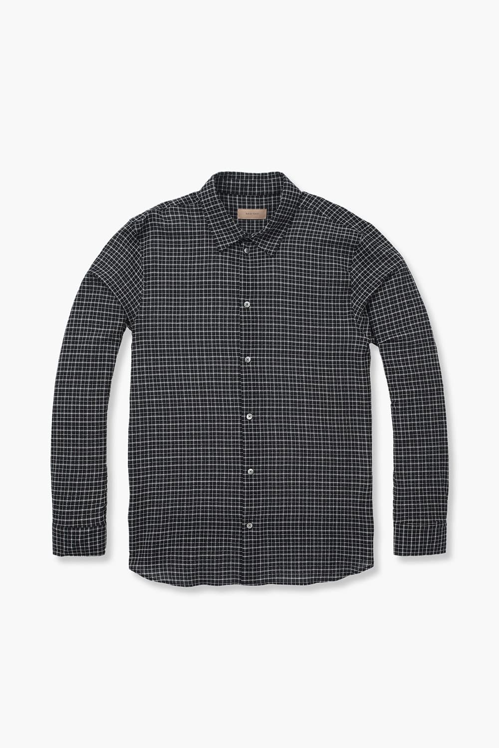 면 SAMSON 셔츠 블랙 QE4SMRDSH002Q98