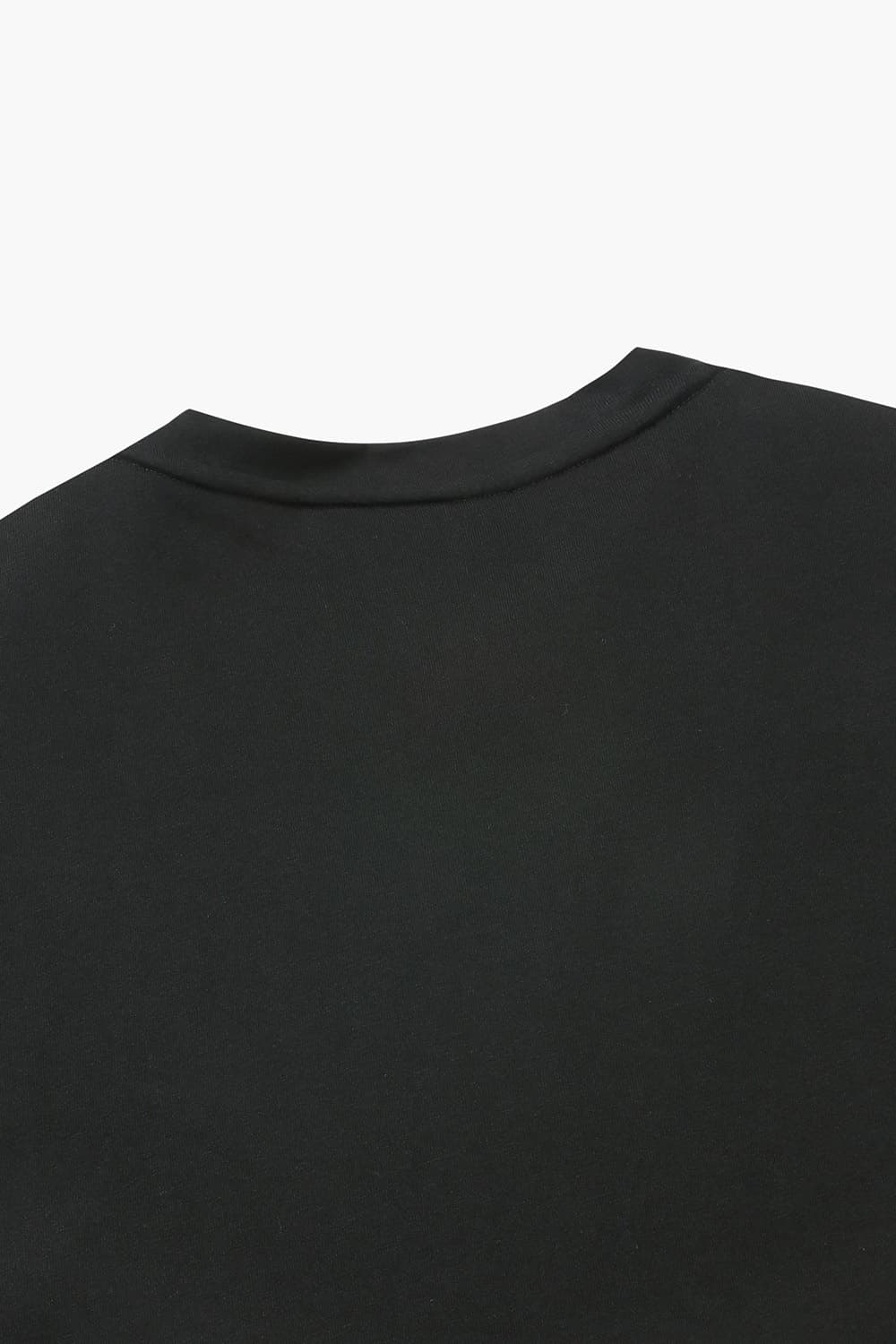 THOMAS 코튼 엠브로이더리 패치 반소매 티셔츠 234 025 07 0006BLK