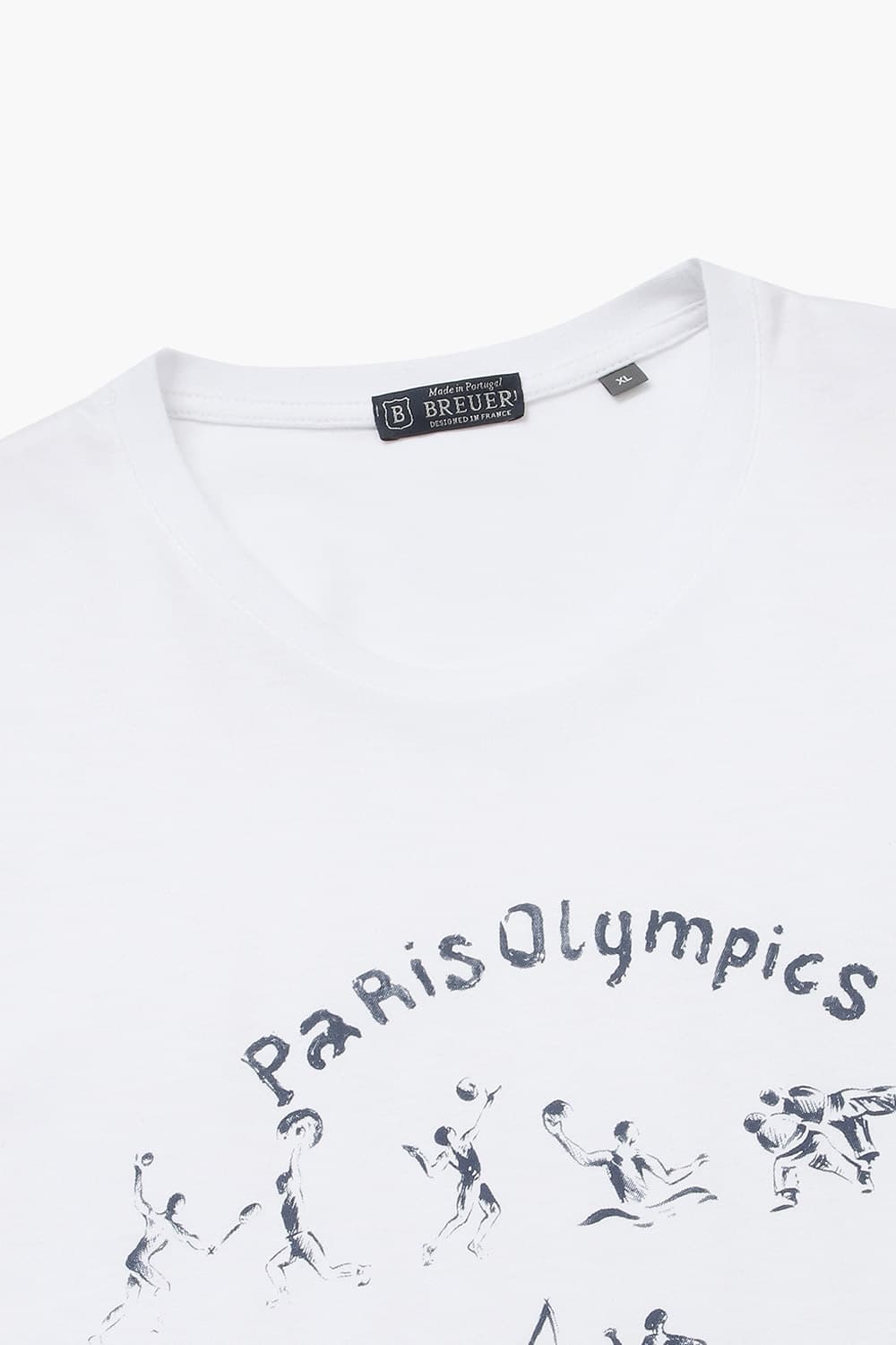 코튼 PARIS 일러스트 로고 반소매 티셔츠 66031SP462403