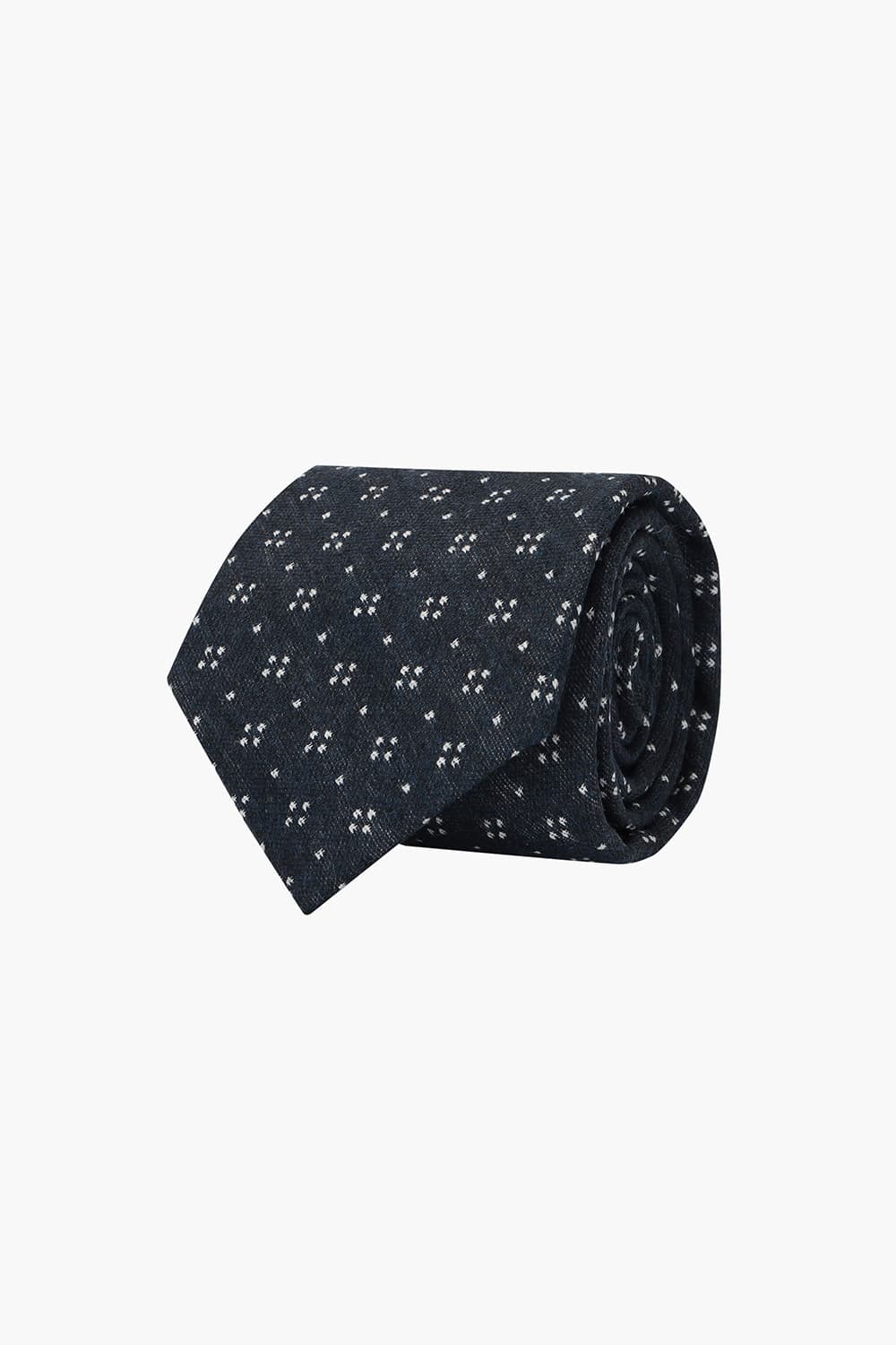 다크 네이비 울 실크 믹스 넥타이 RD8FMBBTI119R66