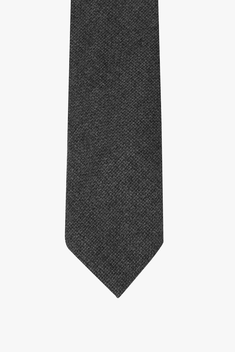 다크 그레이 울 실크 믹스 넥타이 RD8FMBBTI101R98