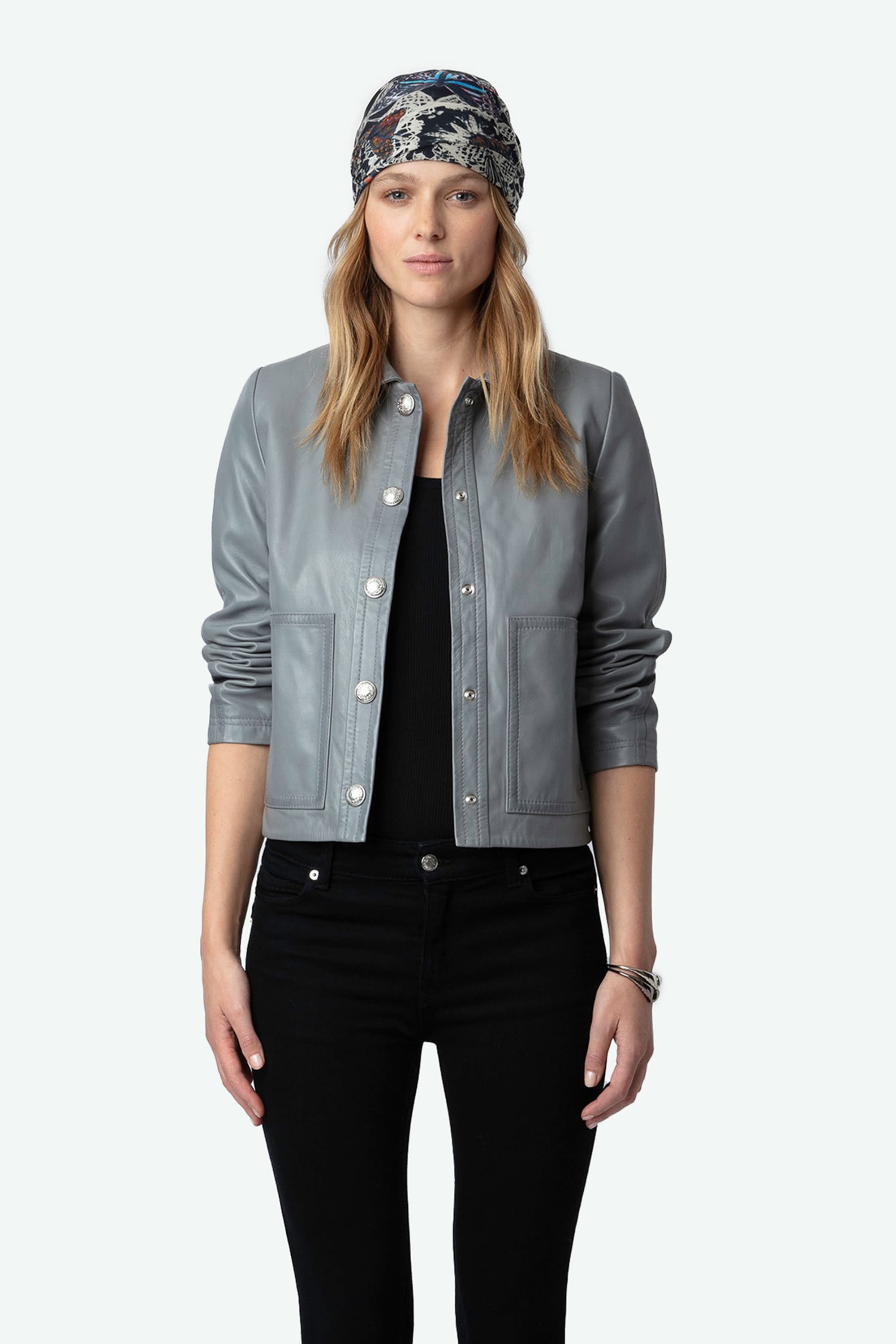 Litchi Leather Jacket