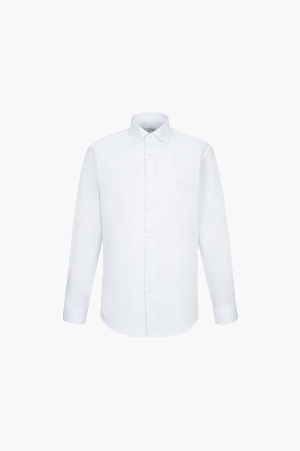 스트레치 솔리드 삼색 자수 311 컴포터블 셔츠 화이트 SE3FM21LS311SWH