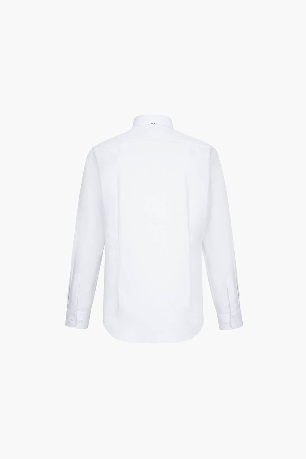 스트레치 솔리드 삼색 자수 311 컴포터블 셔츠 화이트 SE3FM21LS311SWH