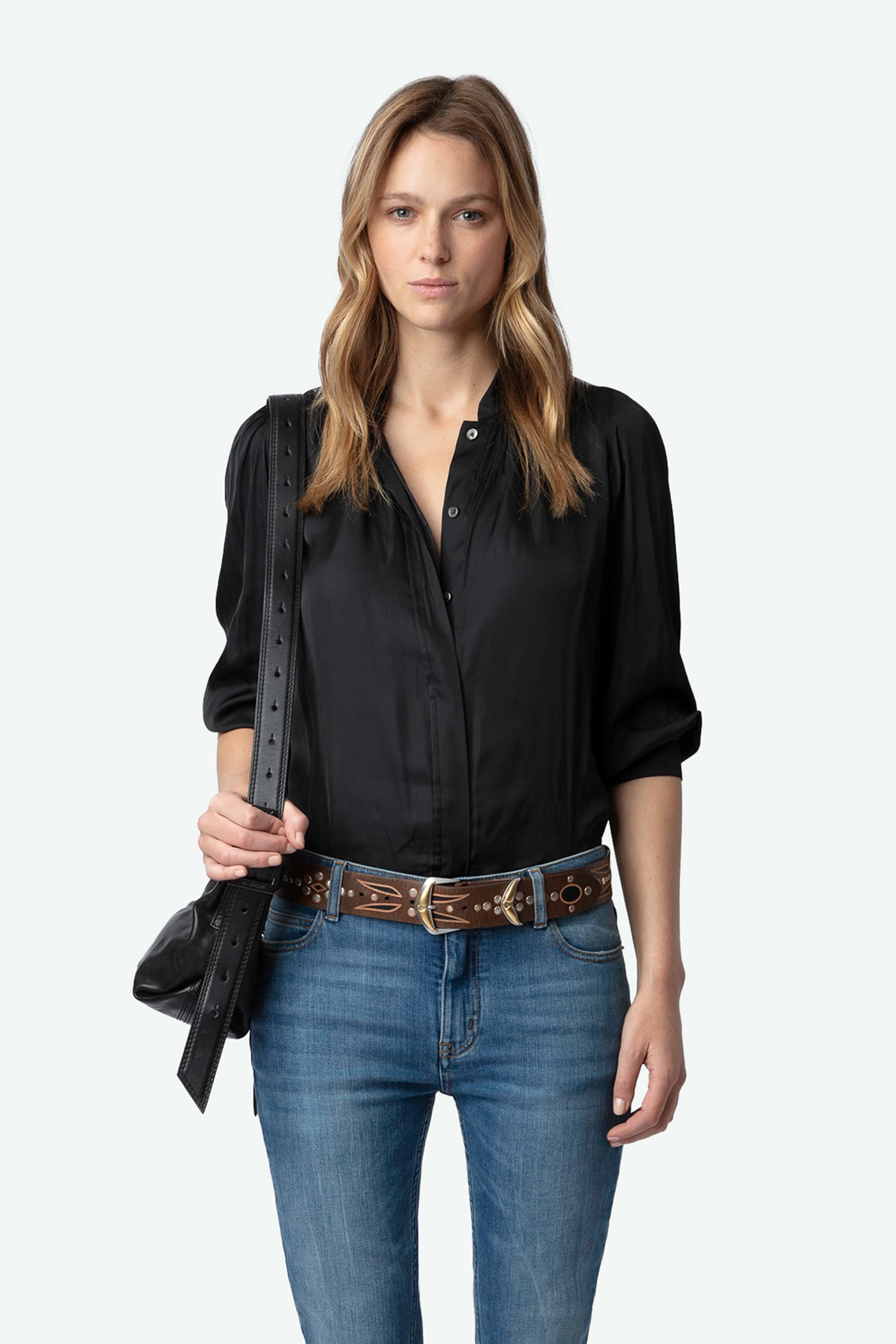 Tadeo Satin Blouse