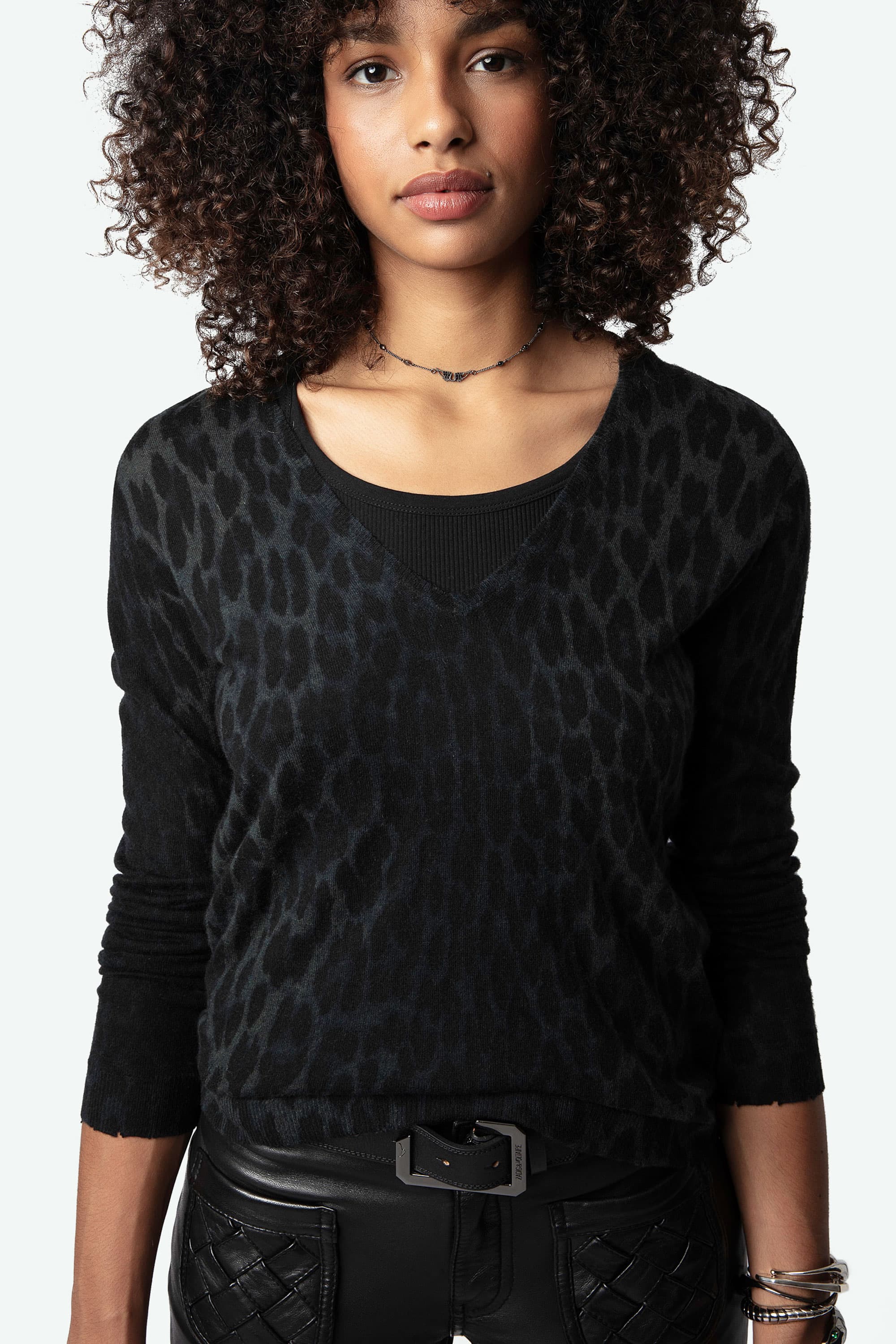 Rivy Leopard Cashmere Knit